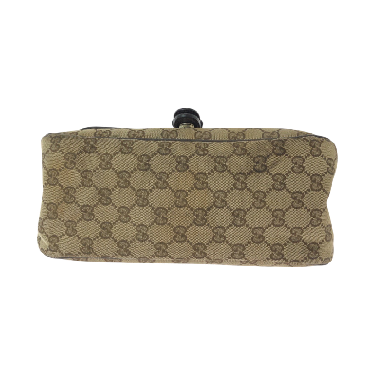 15233
GUCCI グッチ スーキー ブラウン ベージュ ゴールド金具 GGキャンバス / レザー 308452 ショルダーバッグ ポシェット レディース