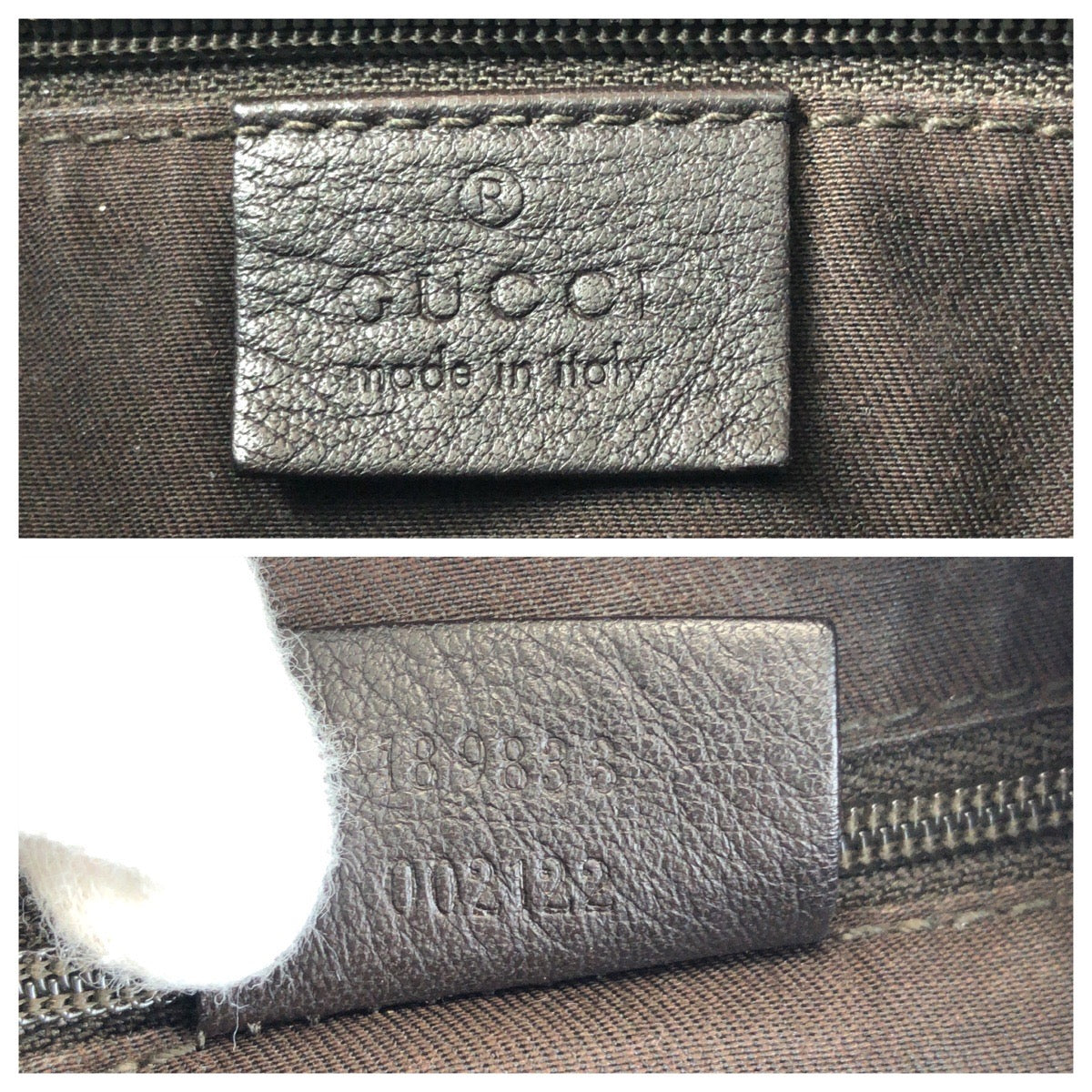 15301
GUCCI グッチ アビー ベージュ ブラウン ゴールド金具 GGキャンバス / レザー 189833 ショルダーバッグ レディース