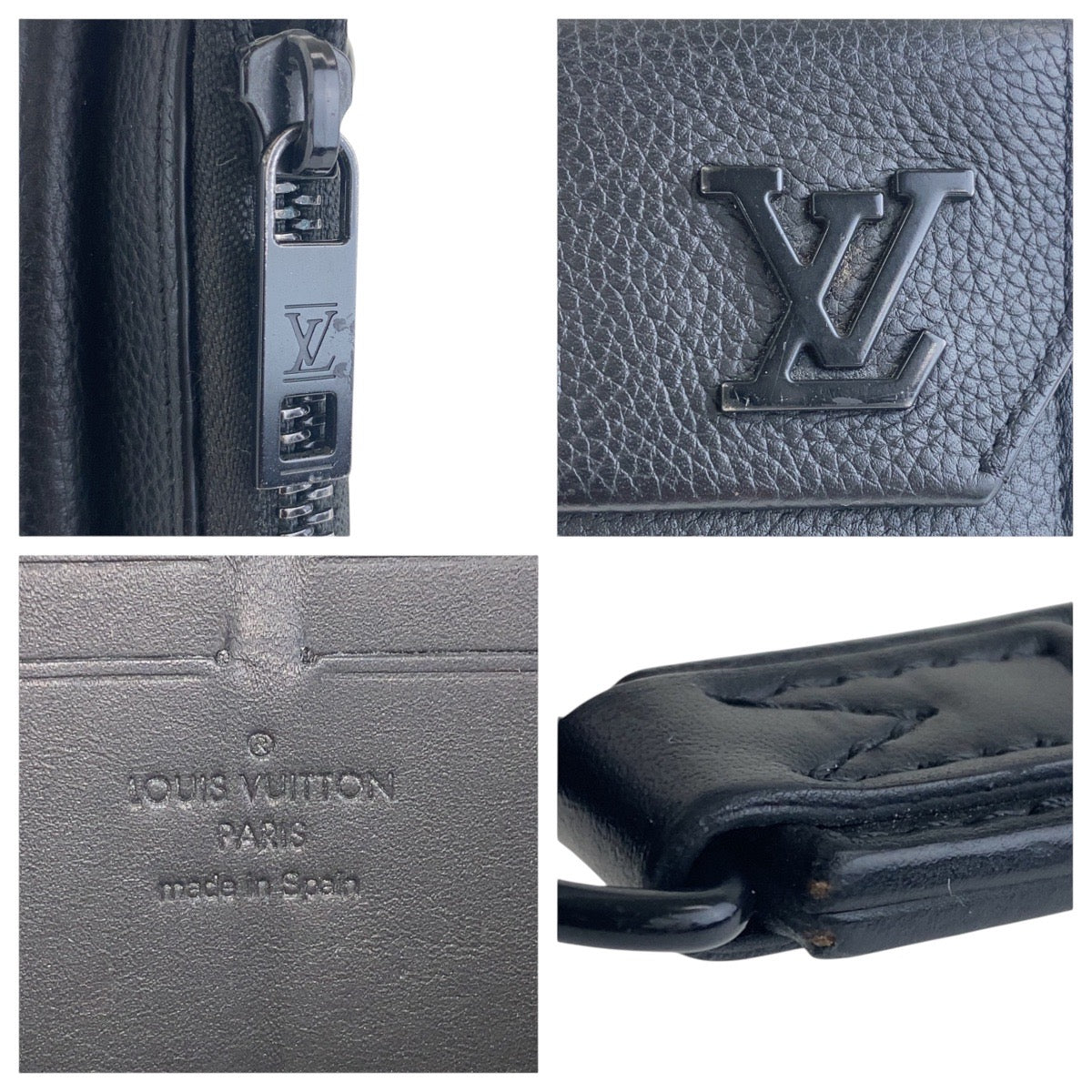15334
LOUIS VUITTON ルイヴィトン アエログラム ジッピーウォレット ブラック 黒 レザー M69831 長財布 ロングウォレット メンズ