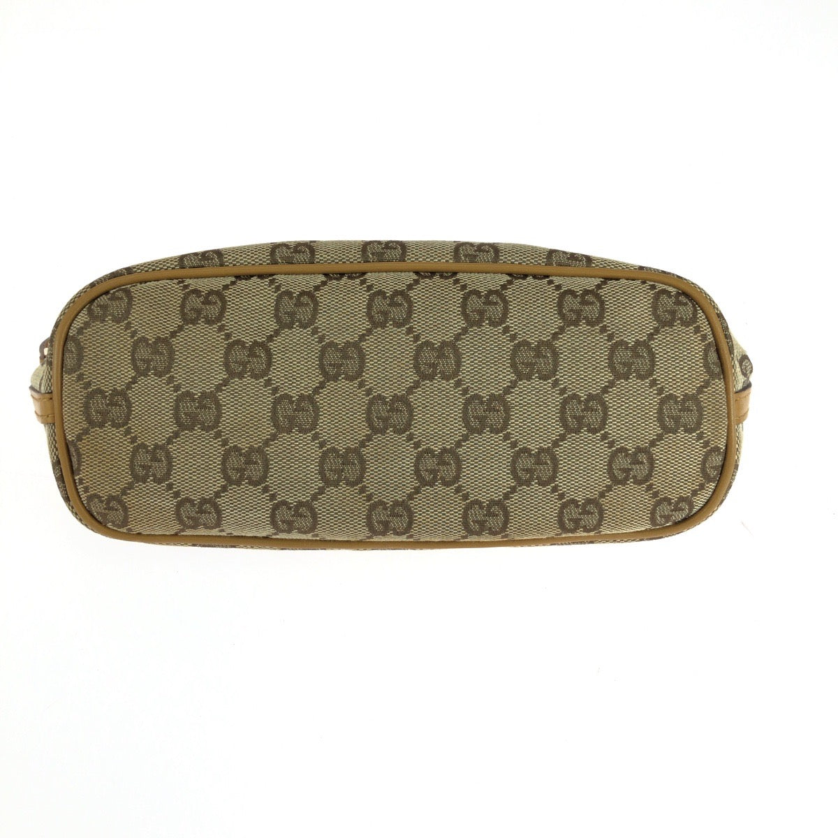 15440
GUCCI グッチ ベージュ ブラウン ゴールド金具 GGキャンバス 039 1103 ハンドバッグ アクセサリーポーチ レディース