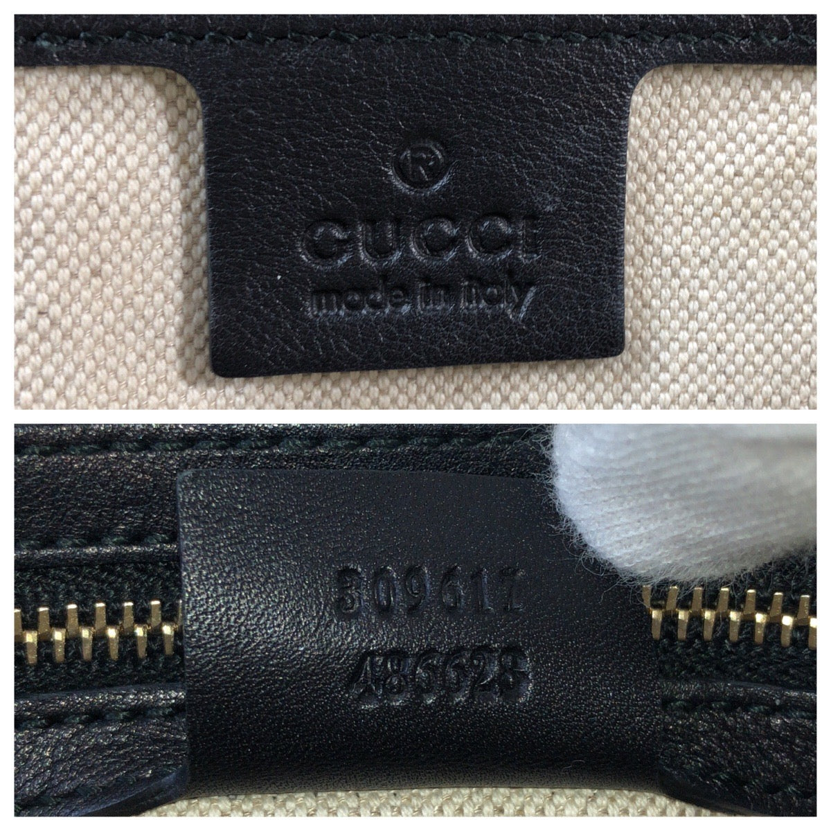 15448
GUCCI グッチ マイクログッチシマ ブラック 黒 ゴールド金具 パテントレザー 309617 ハンドバッグ レディース