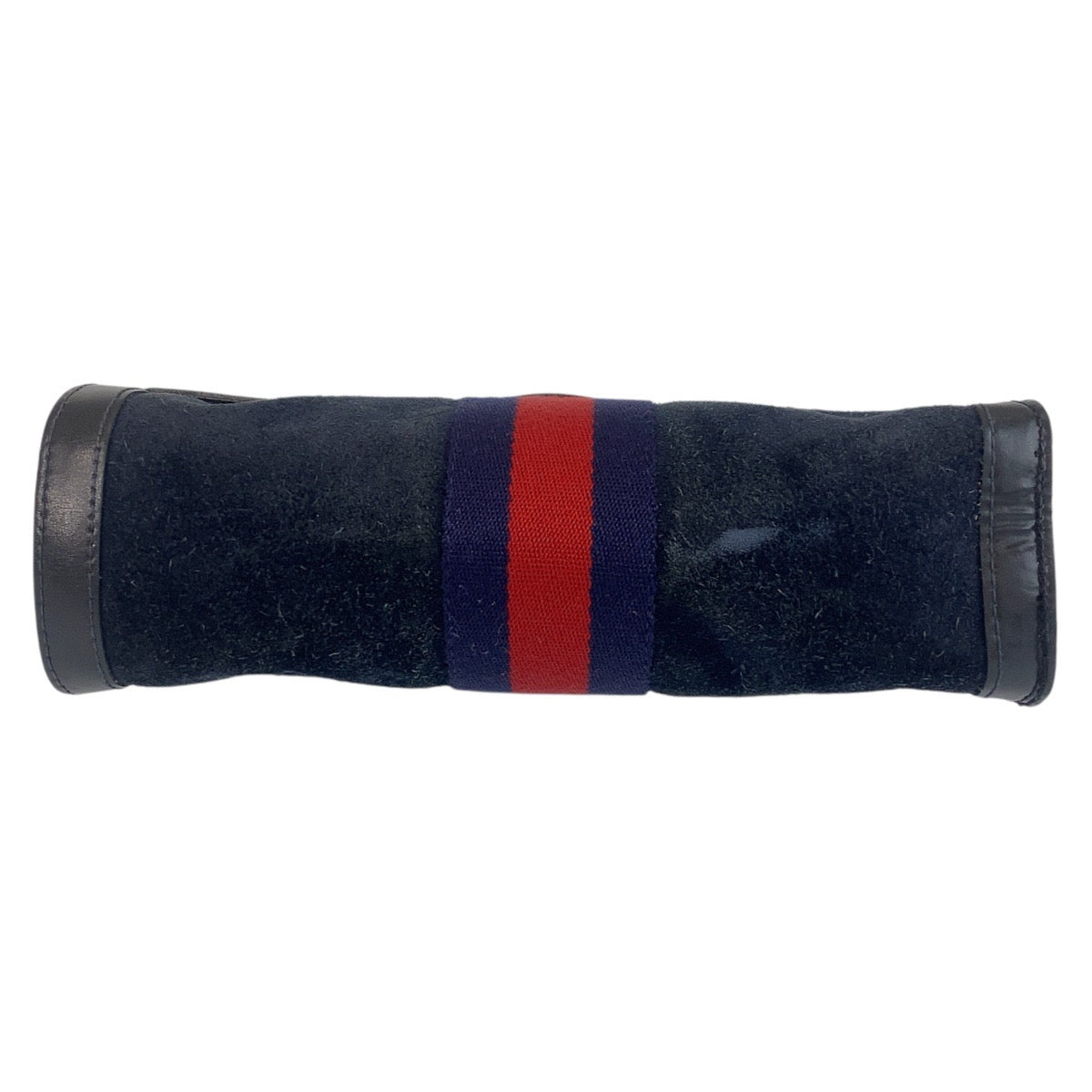 15503
GUCCI グッチ シェリーライン ネイビー ゴールド金具 スウェード / レザー クラッチバッグ レディース