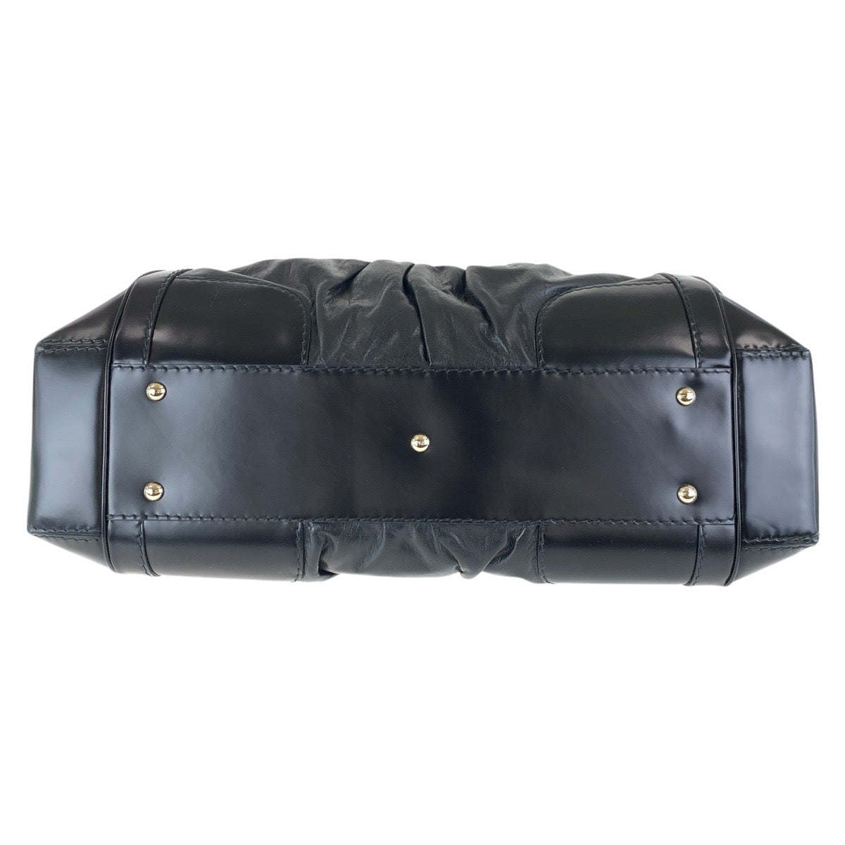 15519
GUCCI グッチ クイーン ブラック 黒 ゴールド金具 レザー 189881 トートバッグ ハンドバッグ レディース A55