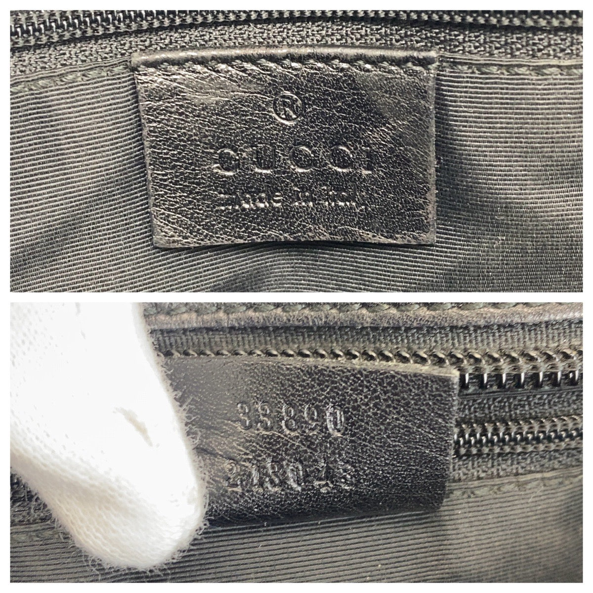 15591
GUCCI グッチ ブラック 黒 GGキャンバス / レザー 33890 トートバッグ ショルダーバッグ レディース
