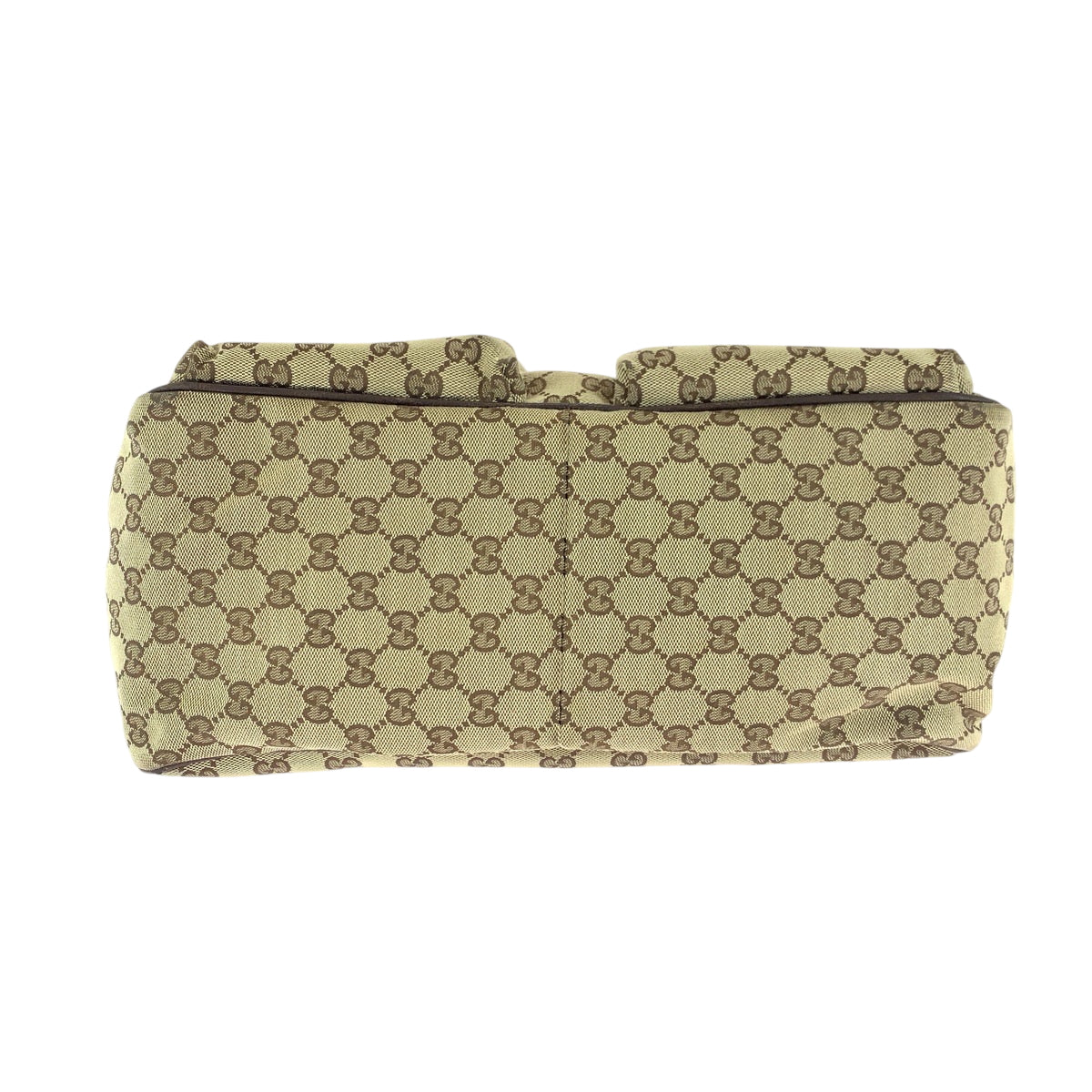 15597
GUCCI グッチ シェリーライン ブラウン ベージュ シルバー金具 GGキャンバス 161836 トートバッグ ショルダーバッグ 男女兼用 レディース