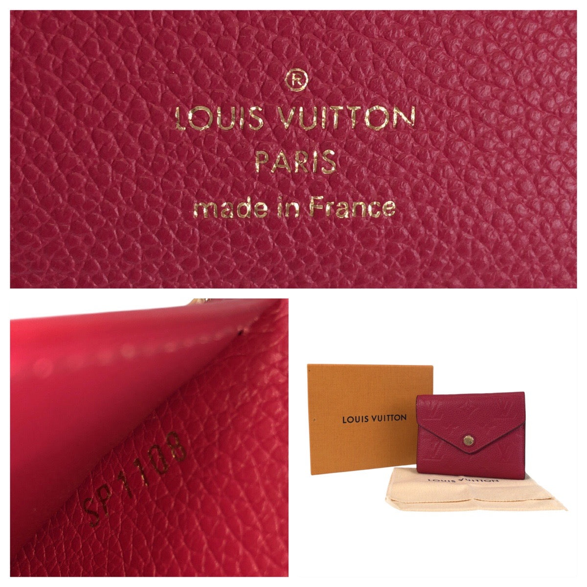 15606
LOUIS VUITTON ルイヴィトン アンプラント モノグラム ポルトフォイユ ヴィクトリーヌ ピンク ゴールド金具 レザー M64061 折財布 コンパクトウォレット レディース