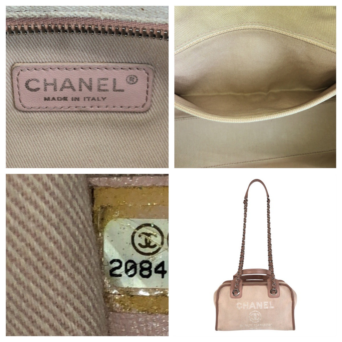 15618
CHANEL シャネル ドーヴィル ココマーク ピンク シルバー金具 キャンバス / レザー ショルダーバッグ ハンドバッグ レディース