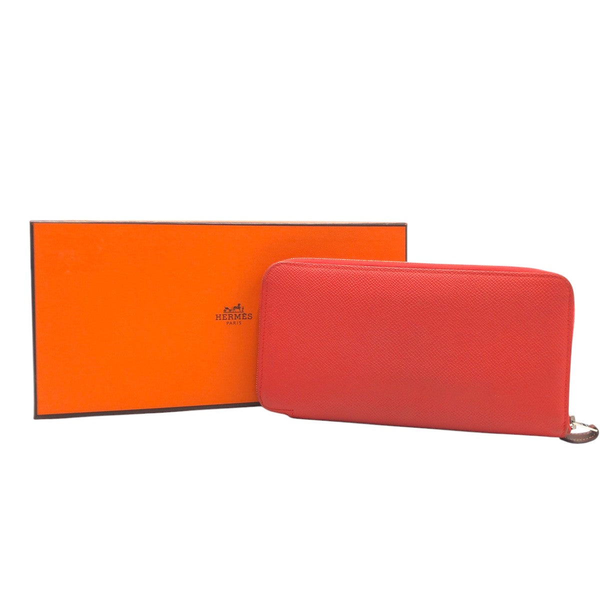 15656
HERMES エルメス アザップロング シルクイン オレンジ ヴォーエプソン 長財布 ロングウォレット C刻印 レディース