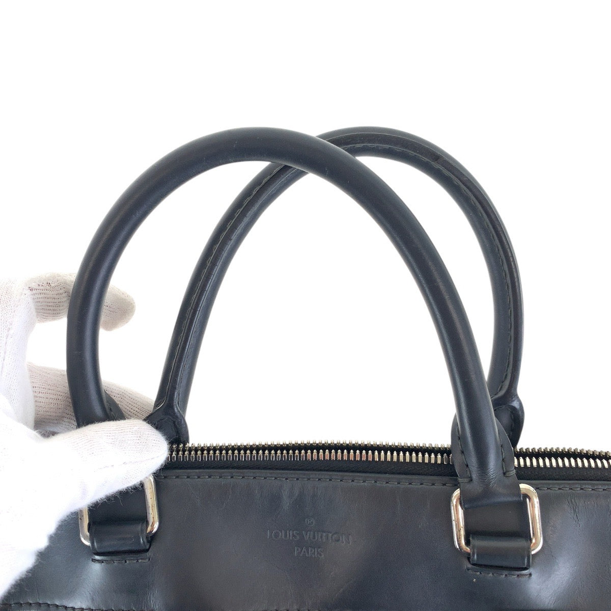 15735
LOUIS VUITTON ルイヴィトン ダミエ グラフィット ポルト ドキュマンジュール NM ブラック 黒 シルバー金具 PVC / レザー N48260 ビジネスバッグ ブリーフケース 2way メンズ