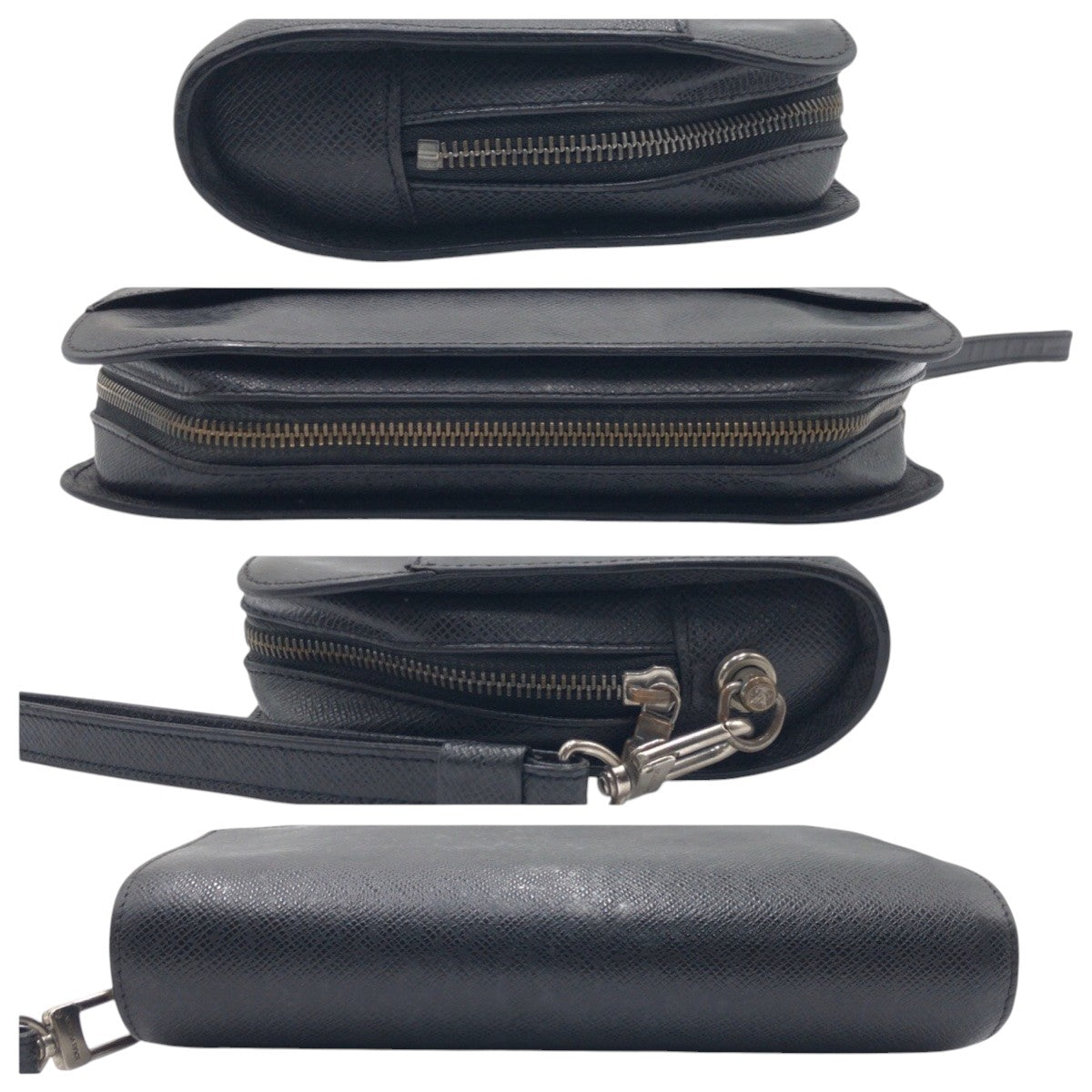15742
LOUIS VUITTON ルイヴィトン タイガ アルドワーズ バイカル ブラック 黒 レザー M30182 セカンドバッグ ポーチ メンズ