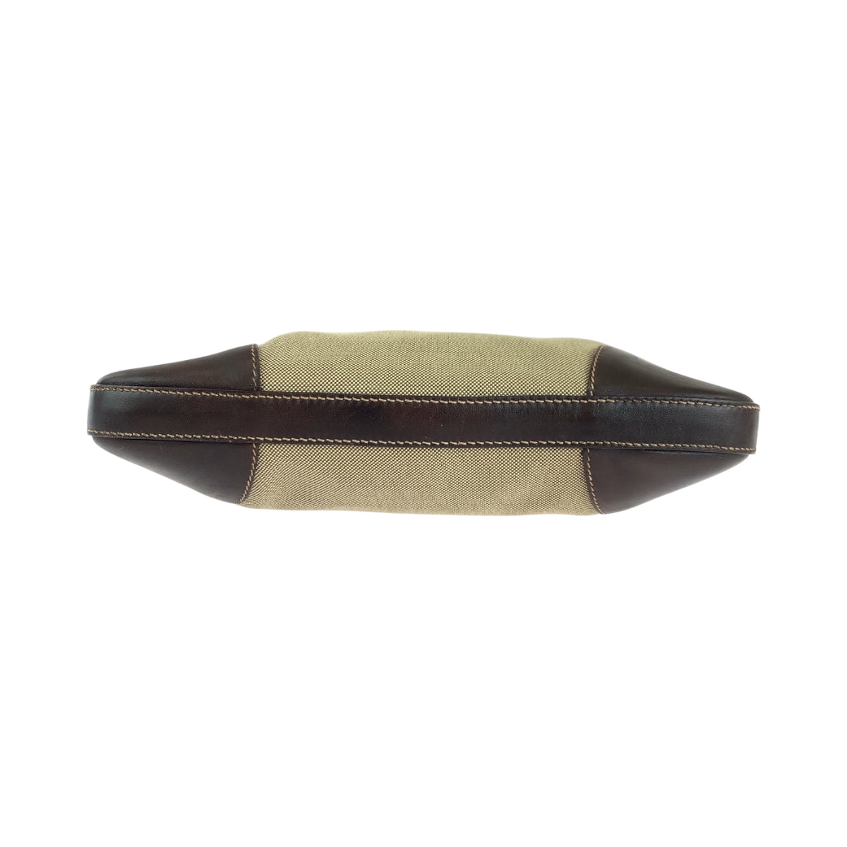 15766
PRADA プラダ ロゴジャガード ベージュ ブラウン シルバー金具 キャンバス BT0534 ショルダーバッグ ポシェット レディース