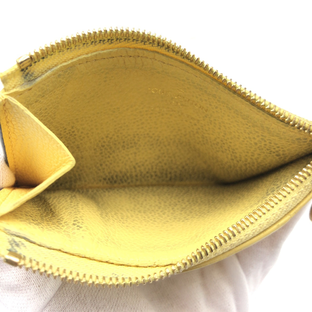 15792
LOUIS VUITTON ルイヴィトン モノグラム ポルト カルト ロミー ジョーヌ イエロー レザー M82044 コインケース 小銭入れ レディース