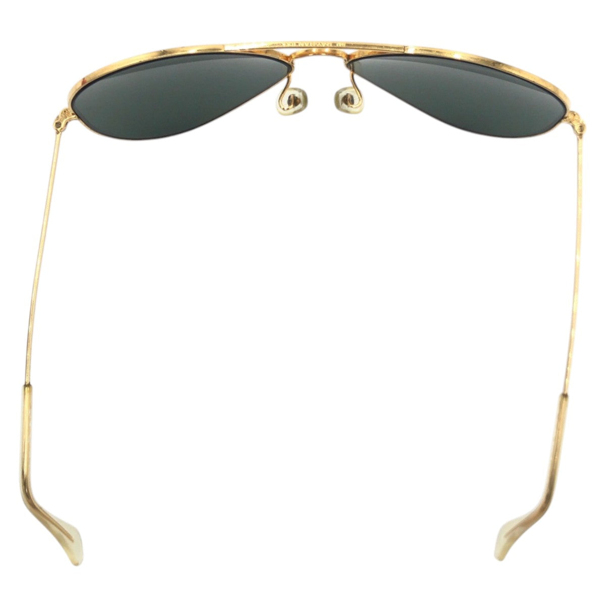 15798
Ray-Ban レイバン ヴィンテージ B&L ボシュロム アビエーター ゴールド グリーン メタル サングラス 男女兼用 ティアドロップ メンズ