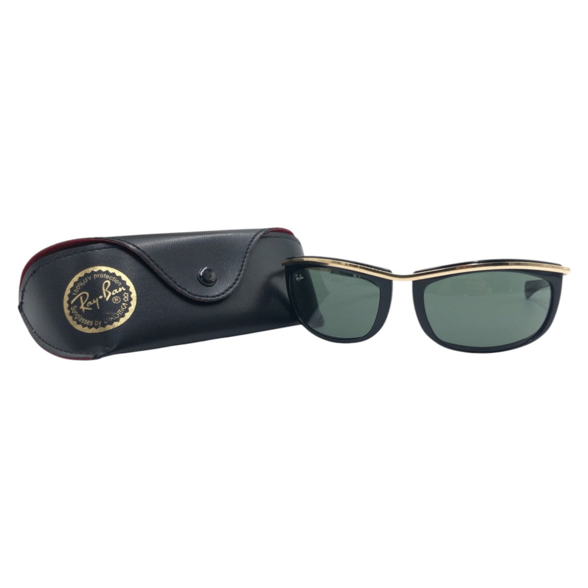 15801
Ray-Ban レイバン ヴィンテージ B&L ボシュロム OLYMPIAN ブラック 黒 ゴールド メタル L1000 サングラス 男女兼用 スクエア メンズ