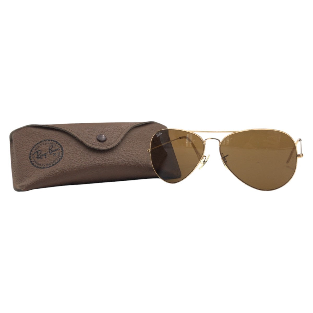 15806
Ray-Ban レイバン B&L ボシュロム アビエーター ゴールド ブラウン メタル サングラス 男女兼用 ティアドロップ メンズ