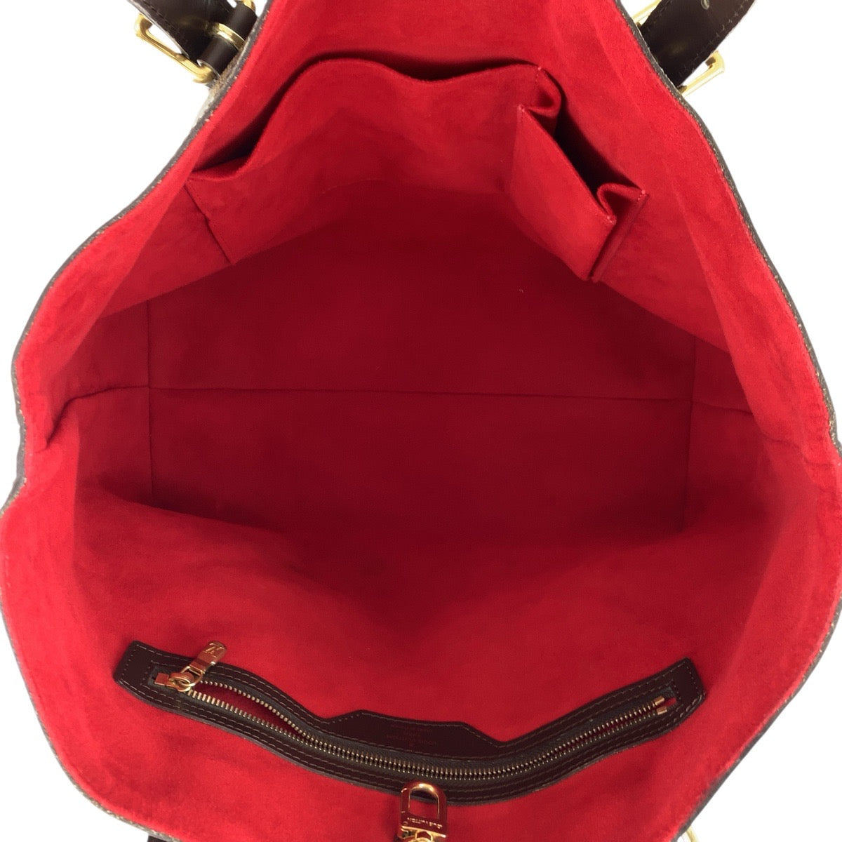 15820
LOUIS VUITTON ルイヴィトン ダミエ ハムステッド MM ブラウン ゴールド金具 PVC / レザー N51204 トートバッグ ショルダーバッグ レディース ABP64