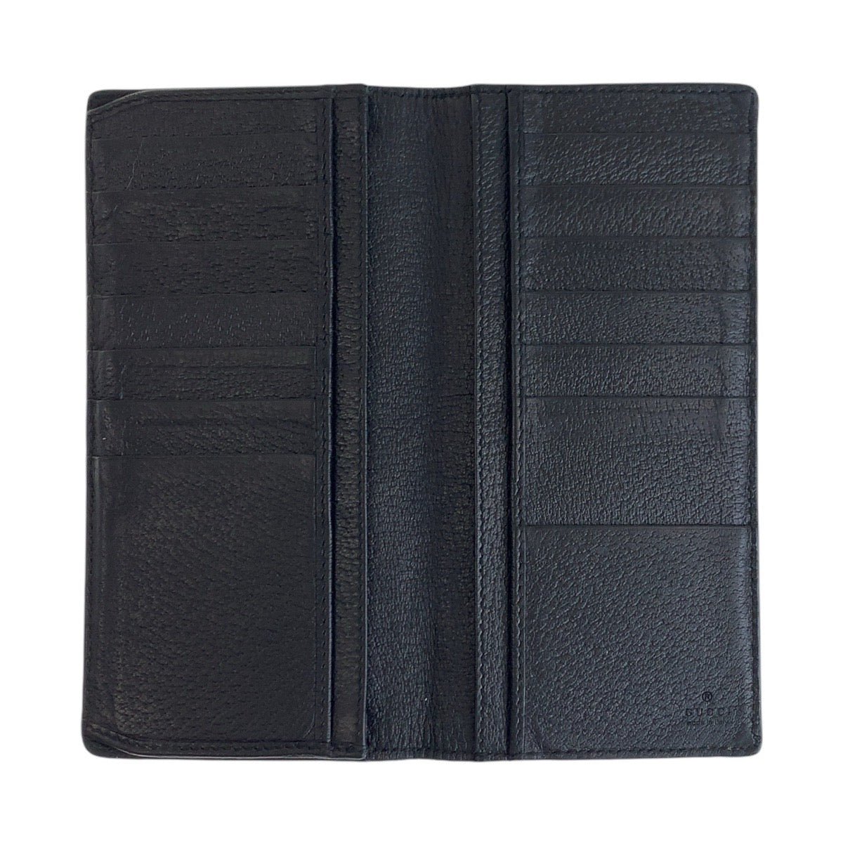15857
GUCCI グッチ GGマーモント ブラック 黒 ゴールド金具 レザー 459133 長財布 ロングウォレット メンズ