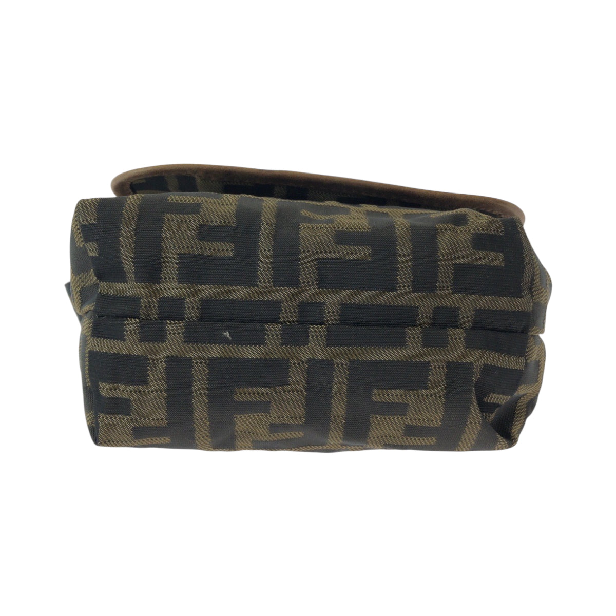 15907
FENDI フェンディ ヴィンテージ ズッカ FFロゴ ブラウン ゴールド金具 キャンバス ショルダーバッグ ポシェット レディース ABP48