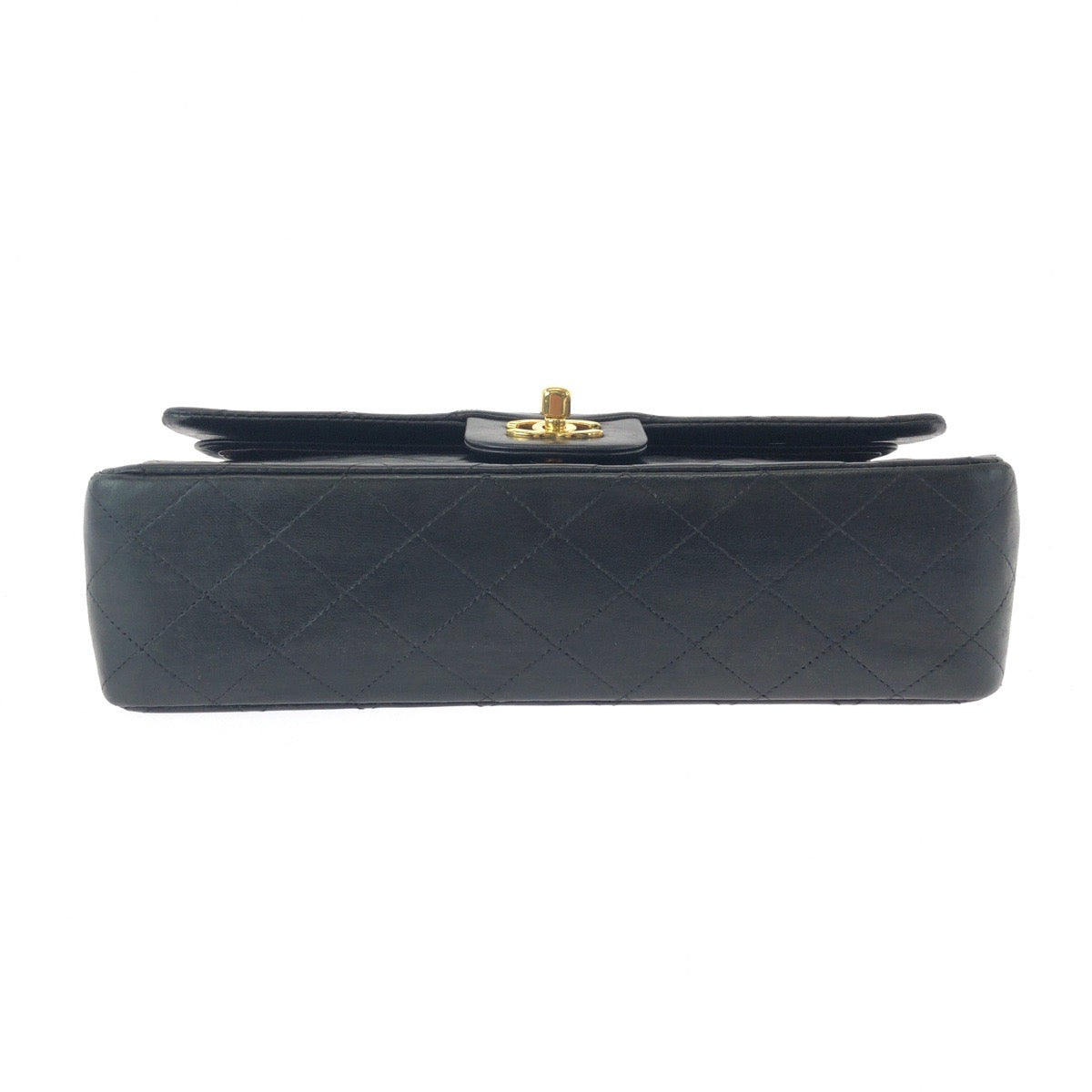 15919
CHANEL シャネル ヴィンテージ マトラッセ ダブルフラップ ココマーク ターンロック ブラック 黒 ゴールド金具 ラムスキン チェーンショルダーバッグ レディース