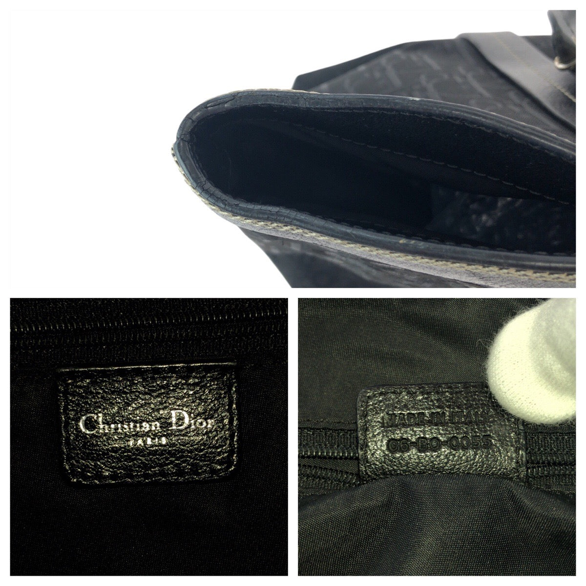 15971
Dior ディオール トロッター ブラック 黒 シルバー金具 キャンバス / レザー トートバッグ ショルダーバッグ レディース AB58