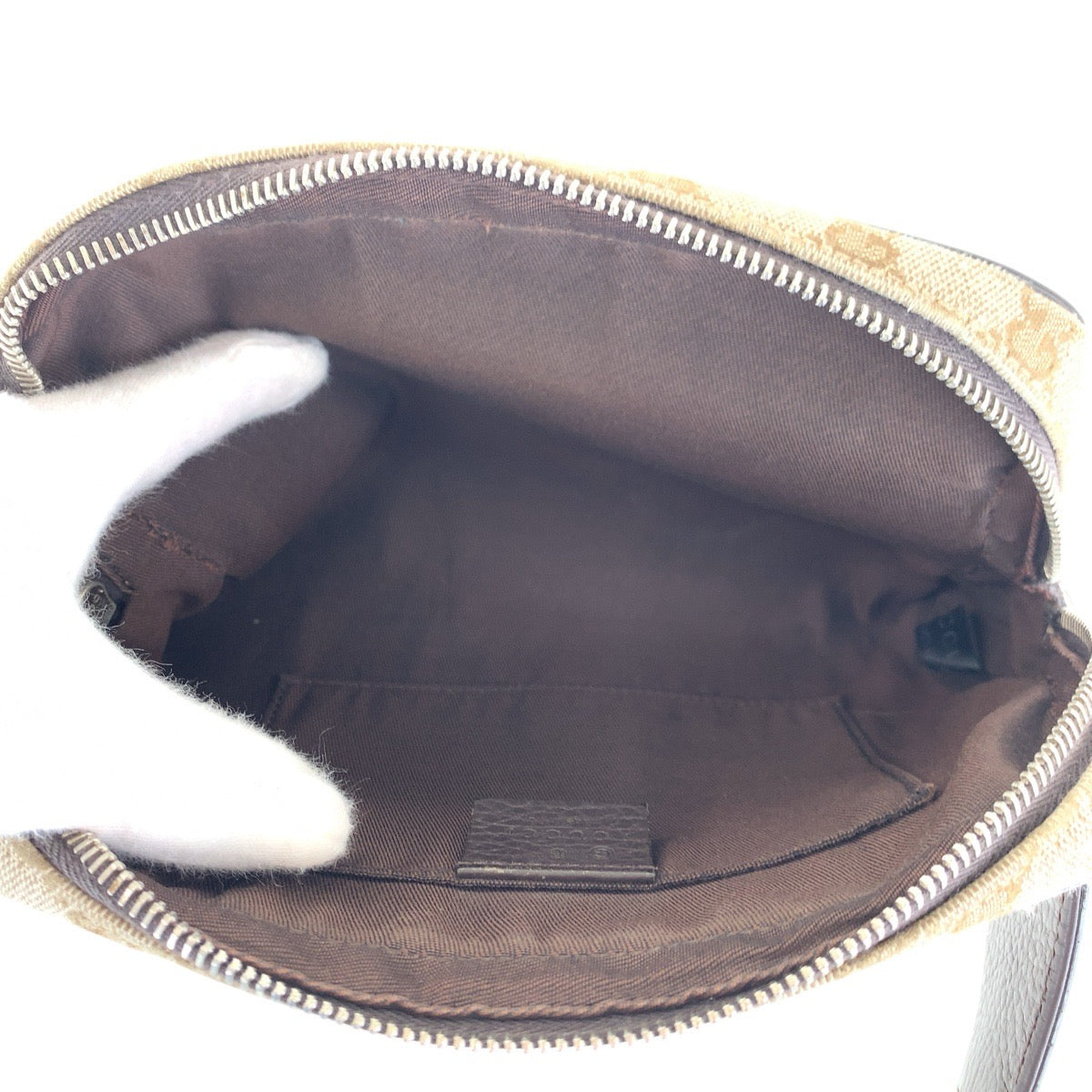15973
GUCCI グッチ ブラウン シルバー金具 GGキャンバス / レザー 449174 ボディバッグ ウエストバッグ メンズ