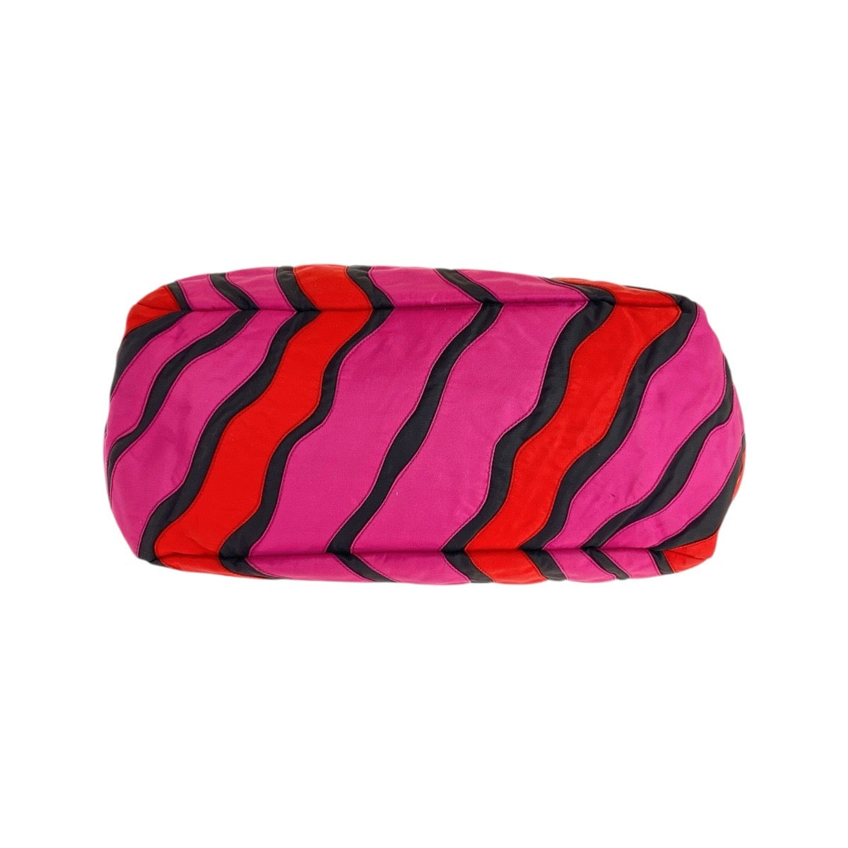 16004
PRADA プラダ ピンク レッド シルバー金具 ナイロン / レザー / プラスチック トートバッグ ハンドバッグ レディース A54