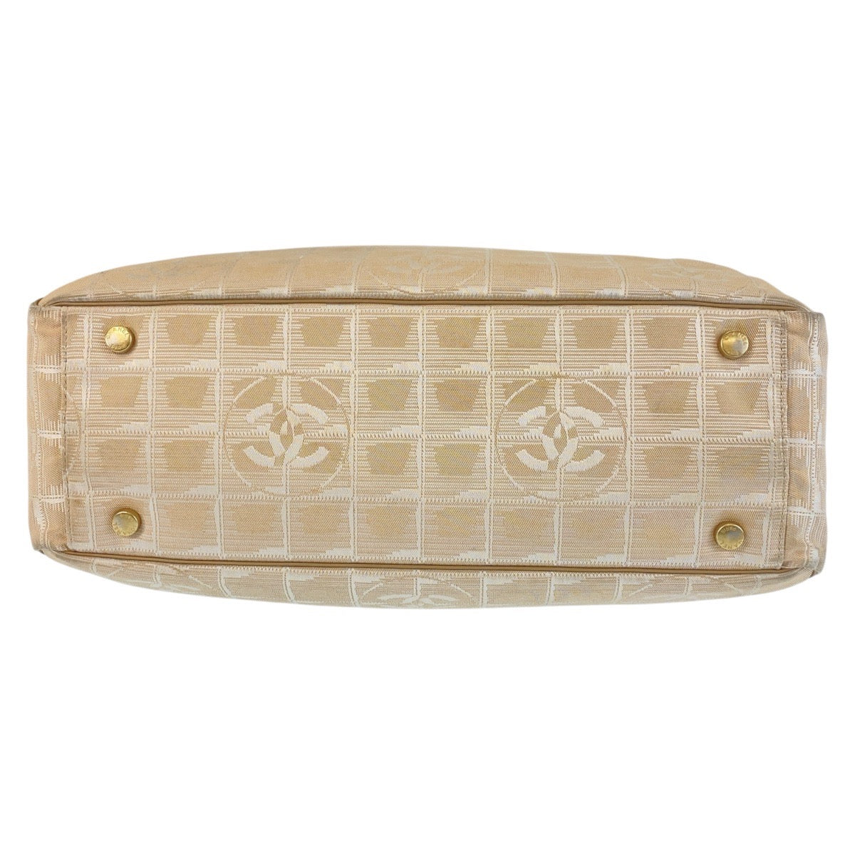 16011
CHANEL シャネル ニュートラベルライン ココマーク ベージュ ゴールド金具 ナイロン / レザー トートバッグ ショルダーバッグ レディース