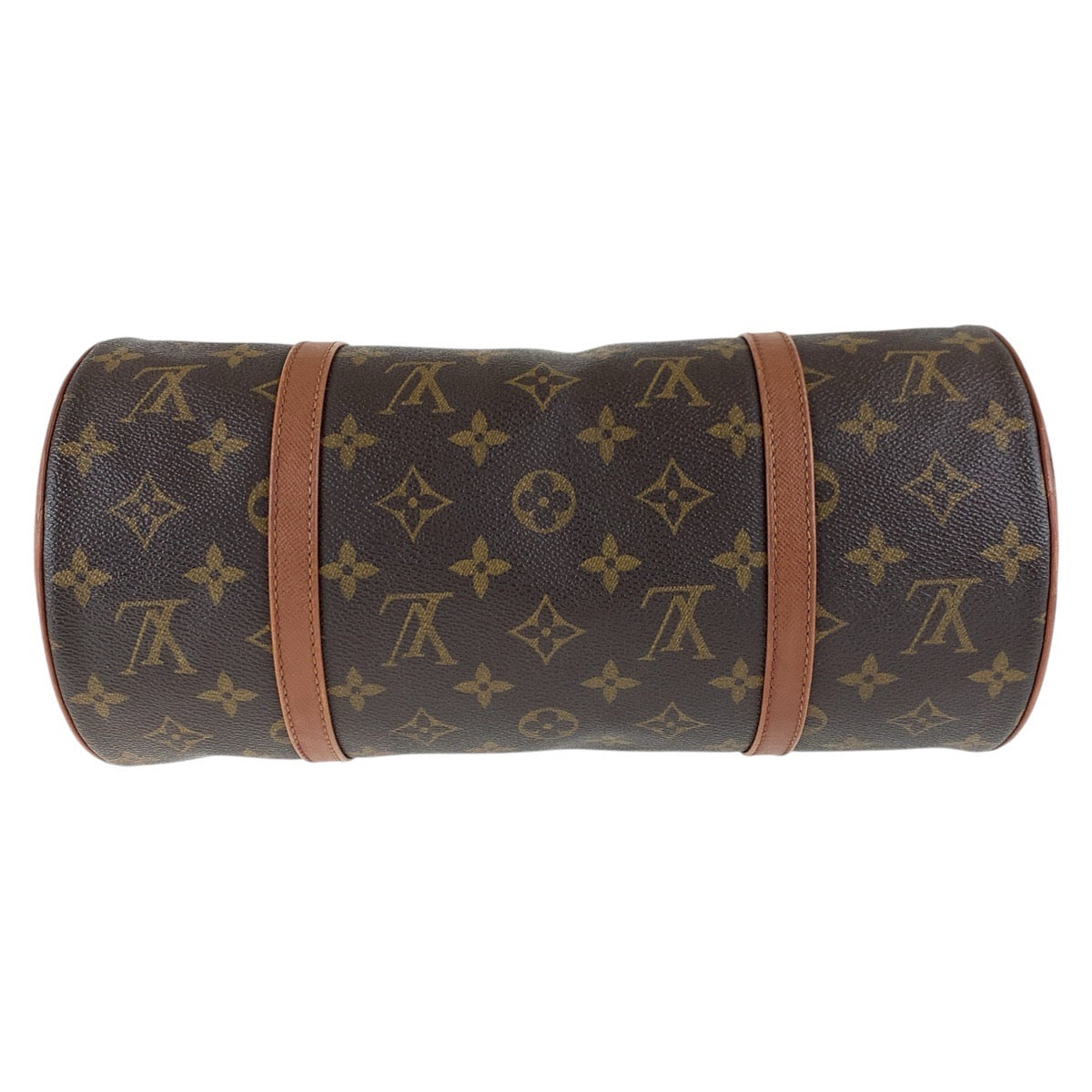 16019
LOUIS VUITTON ルイヴィトン パピヨン 30 ブラウン ゴールド金具 PVC / レザー M51365 ハンドバッグ ミニボストンバッグ レディース AB41