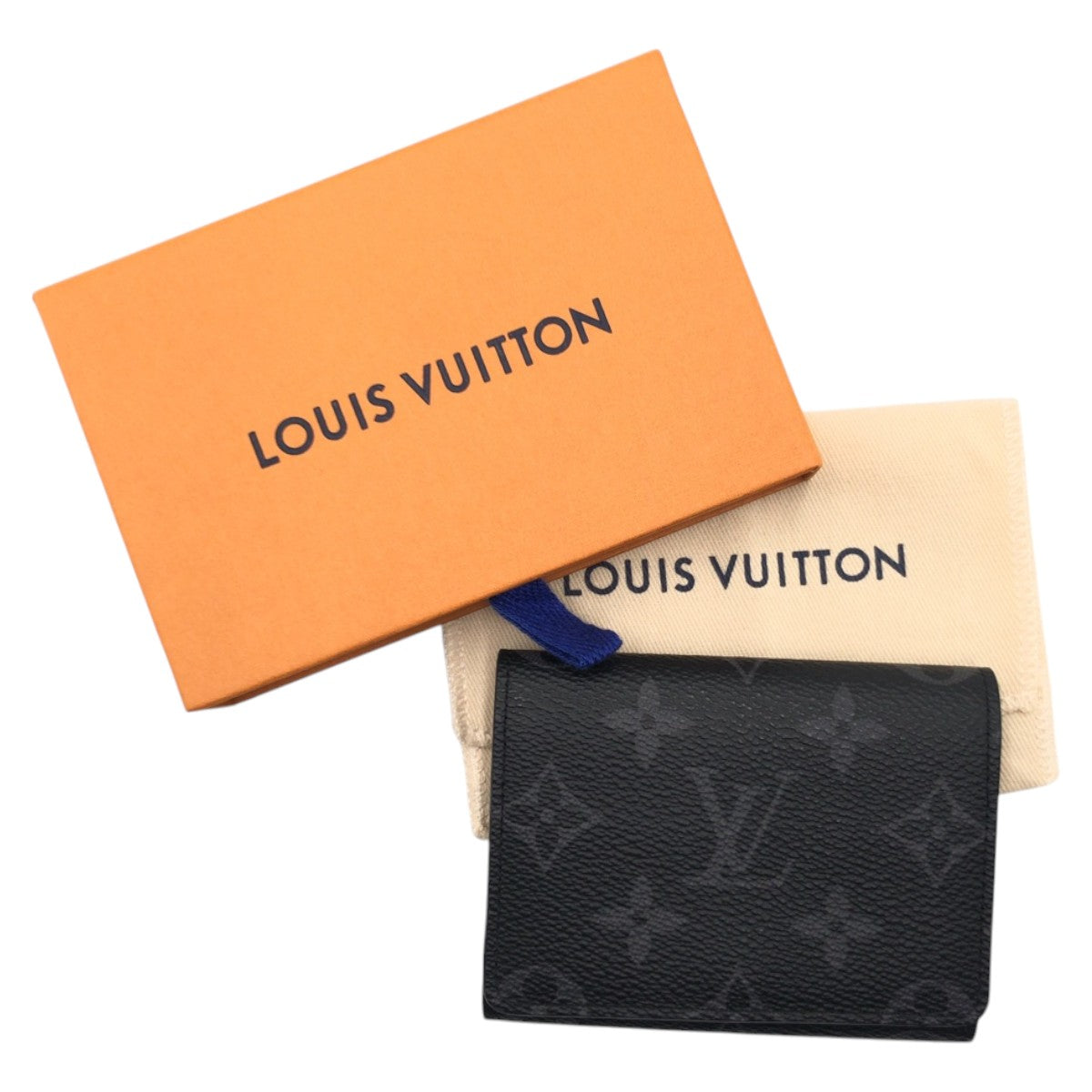 16030
LOUIS VUITTON ルイヴィトン モノグラムエクリプス アンヴェロップ ブラック 黒 PVC M12874 カードケース 名刺入れ メンズ