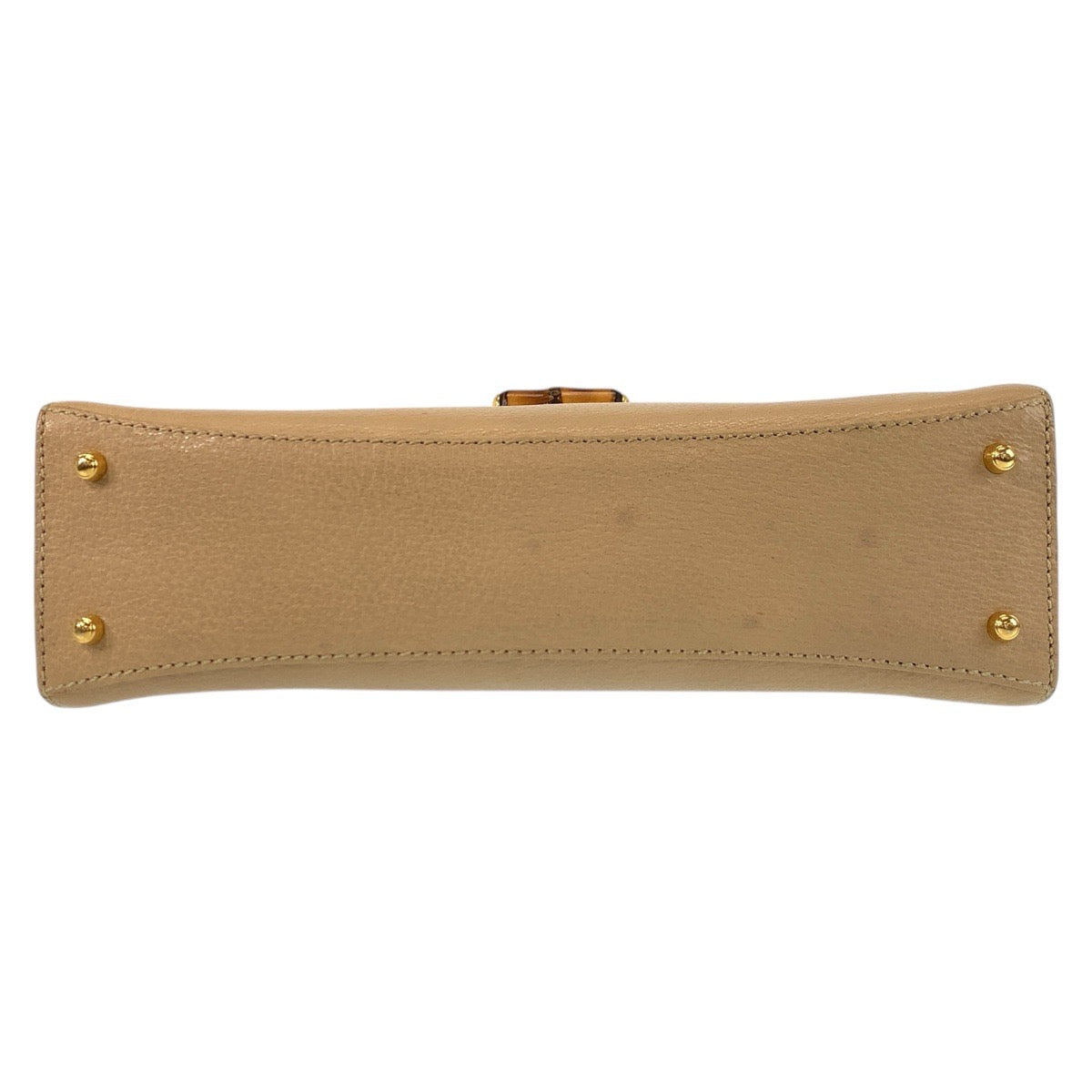 16067
GUCCI グッチ バンブー ベージュ ゴールド金具 レザー / バンブー 000 110 ハンドバッグ レディース AB41