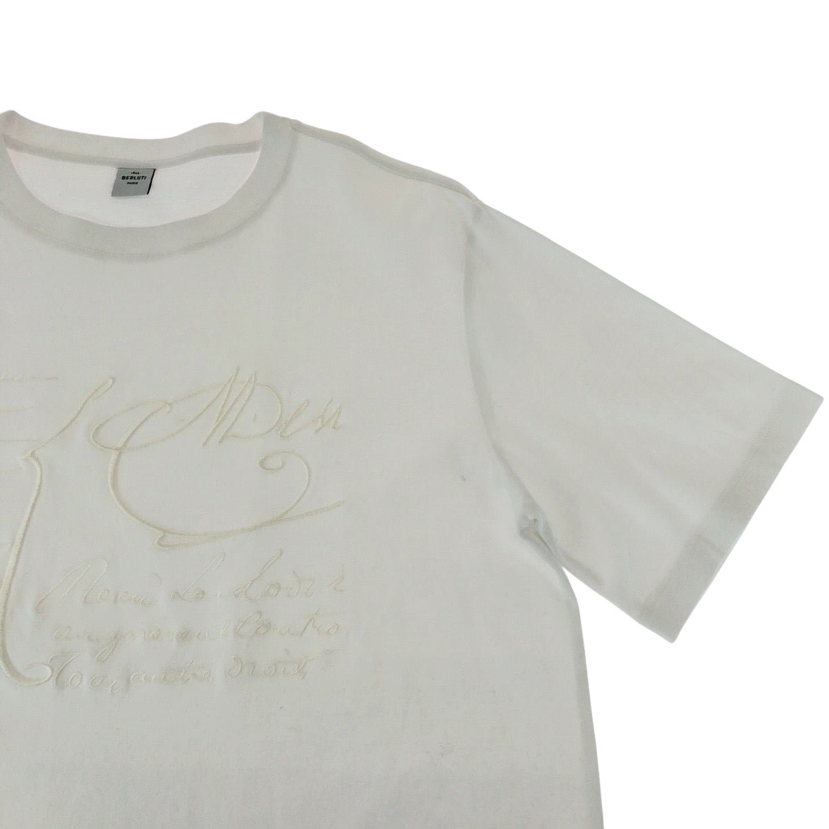 16103
Berluti ベルルッティ サイズS ホワイト コットン R27JRS135JAEK 半袖Tシャツ クルーネック メンズ