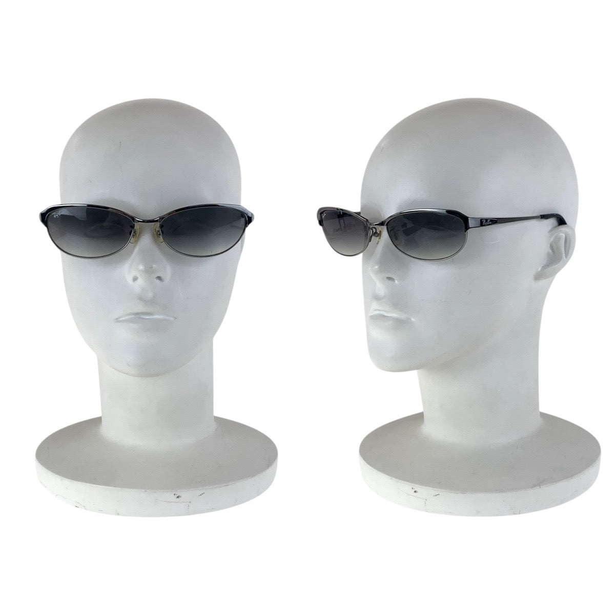 16156
Ray-Ban レイバン シルバー ブラック メタル サングラス オーバル メンズ