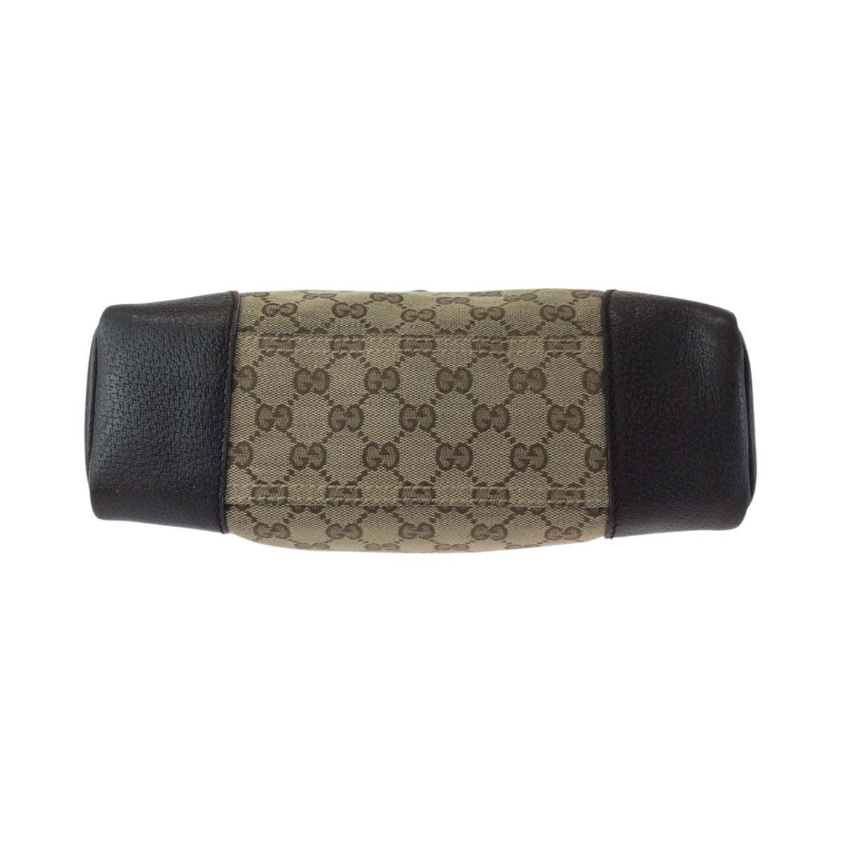 16202
GUCCI グッチ ベージュ ブラウン シルバー金具 GGキャンバス 114273 ショルダーバッグ ポシェット レディース AB26