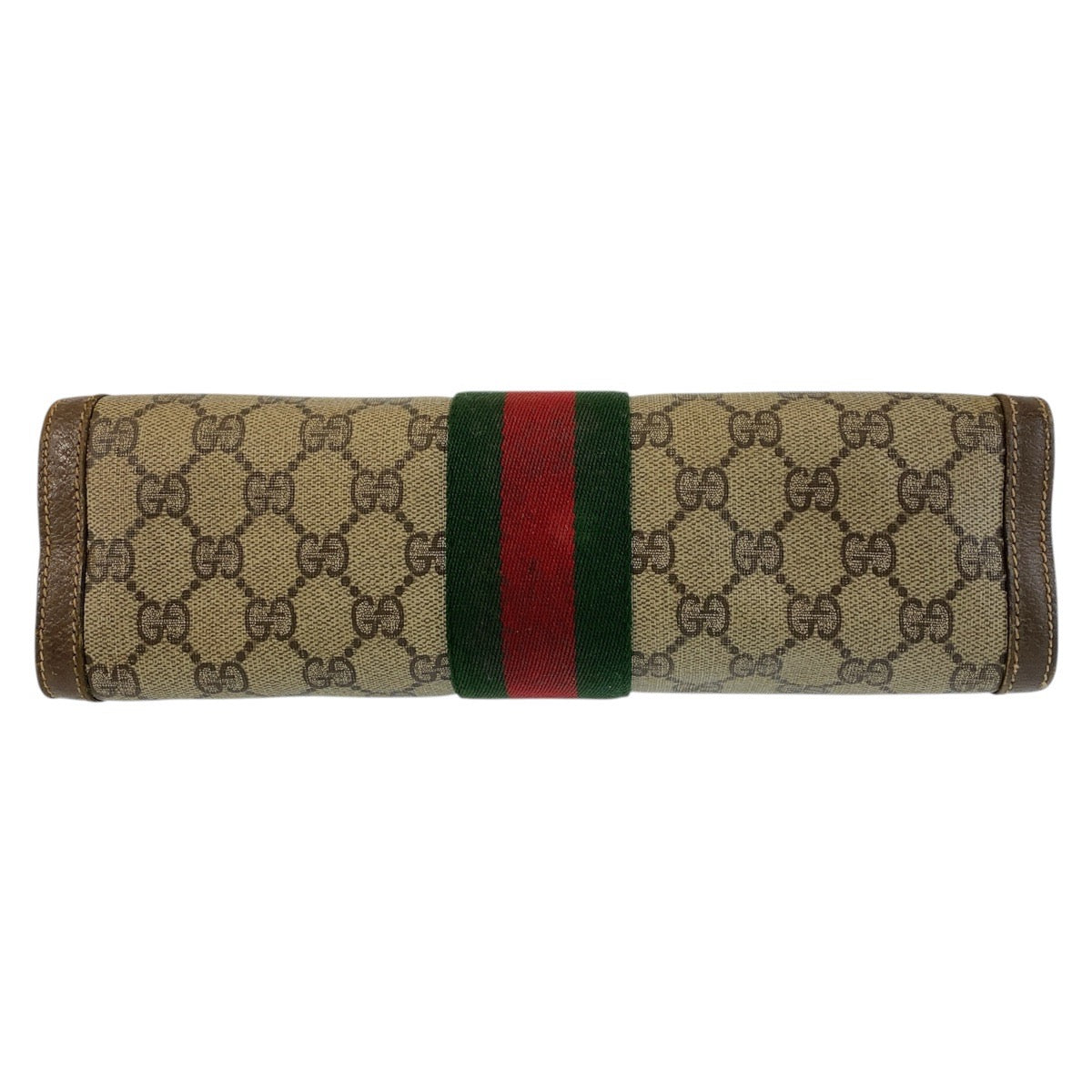 16204
GUCCI グッチ ヴィンテージ シェリーライン オールドグッチ ベージュ ブラウン GGスプリームキャンバス / レザー 89 01 002 クラッチバッグ セカンドバッグ レディース