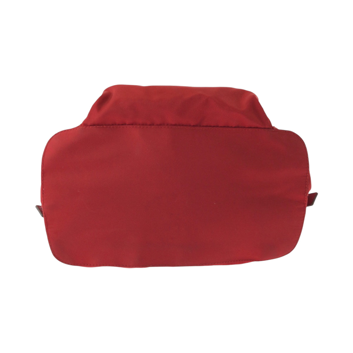 16205
PRADA プラダ テスート 三角ロゴプレート レッド シルバー金具 ナイロン B4650 リュクサック バックパック レディース AB40