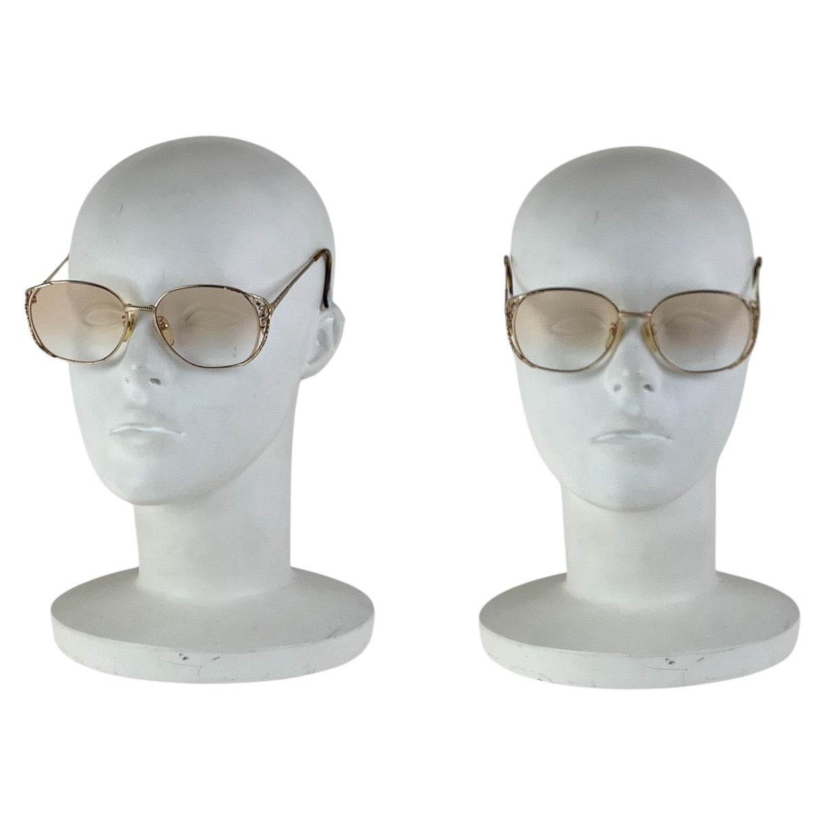 16345
FENDI フェンディ クリア ゴールド金具 ガラス / メタル / ラインストーン FE-9401 54□15-135 メガネフレーム レディース AB10