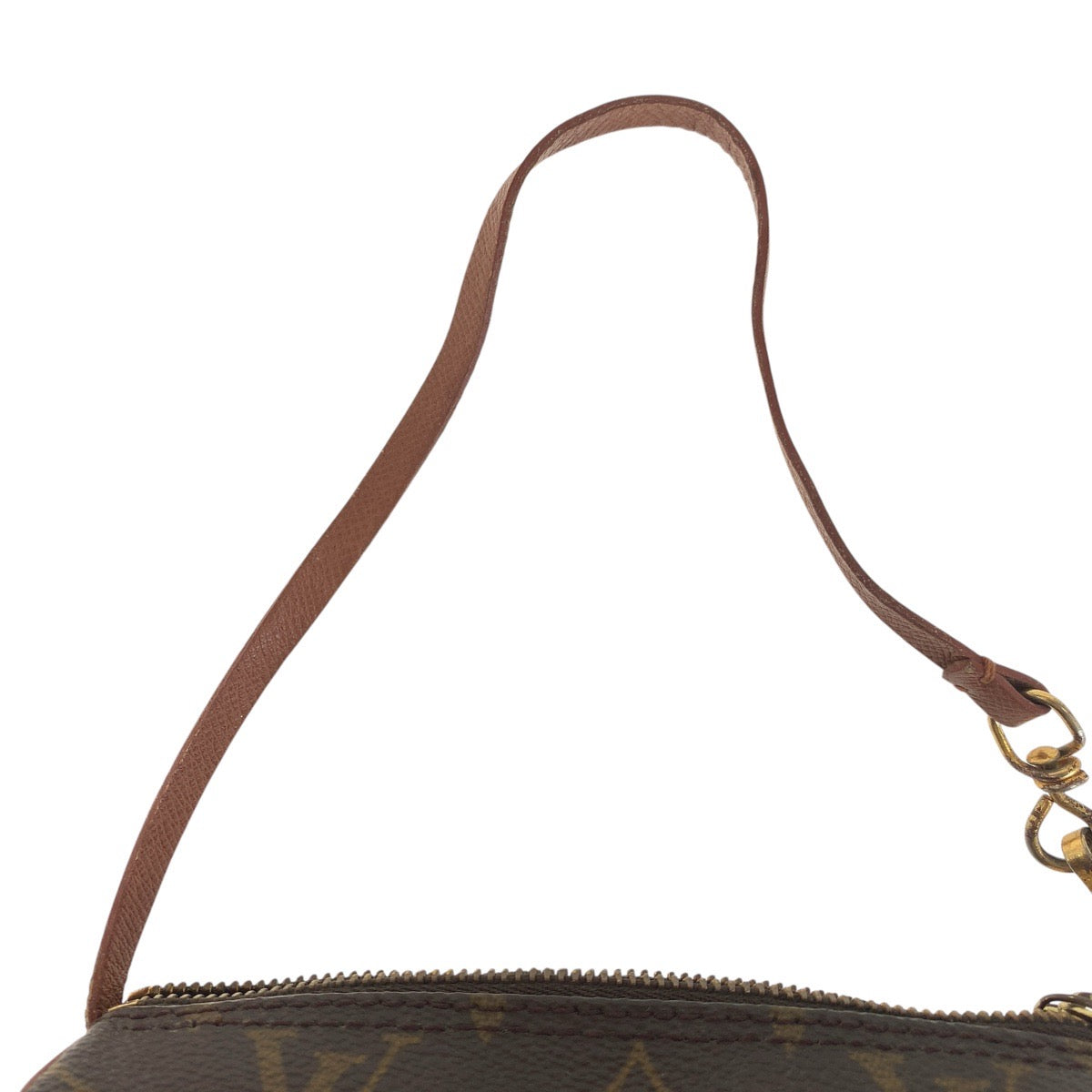 16361
LOUIS VUITTON ルイヴィトン モノグラム パピヨン ポーチのみ ブラウン ゴールド金具 PVC / レザー M51365 ポーチ アクセサリーポーチ レディース