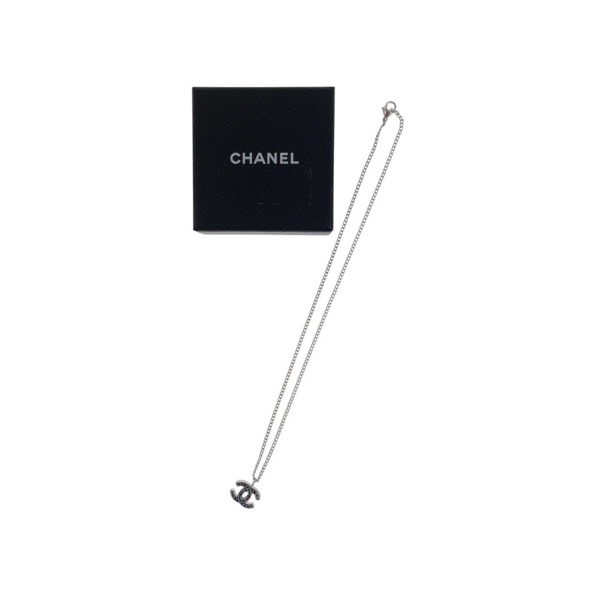 16364
CHANEL シャネル ココマーク シルバー メッキ ネックレス チェーンネックレス レディース