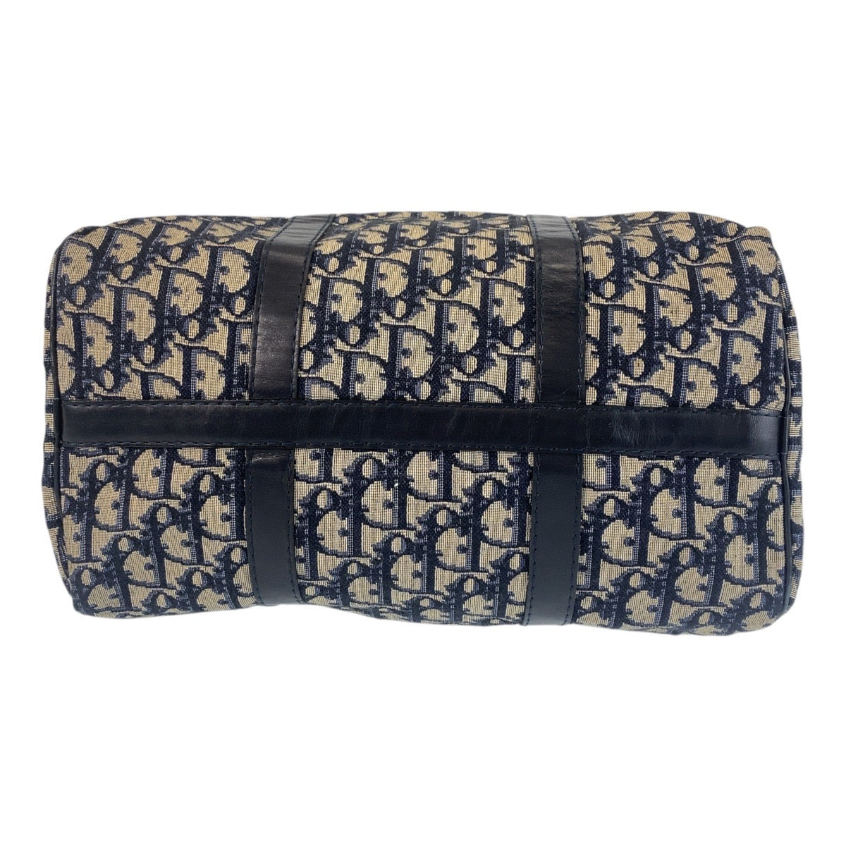 16408
Christian Dior クリスチャンディオール ヴィンテージ トロッター ネイビー シルバー金具 キャンバス / レザー ハンドバッグ ボストンバッグ レディース A74