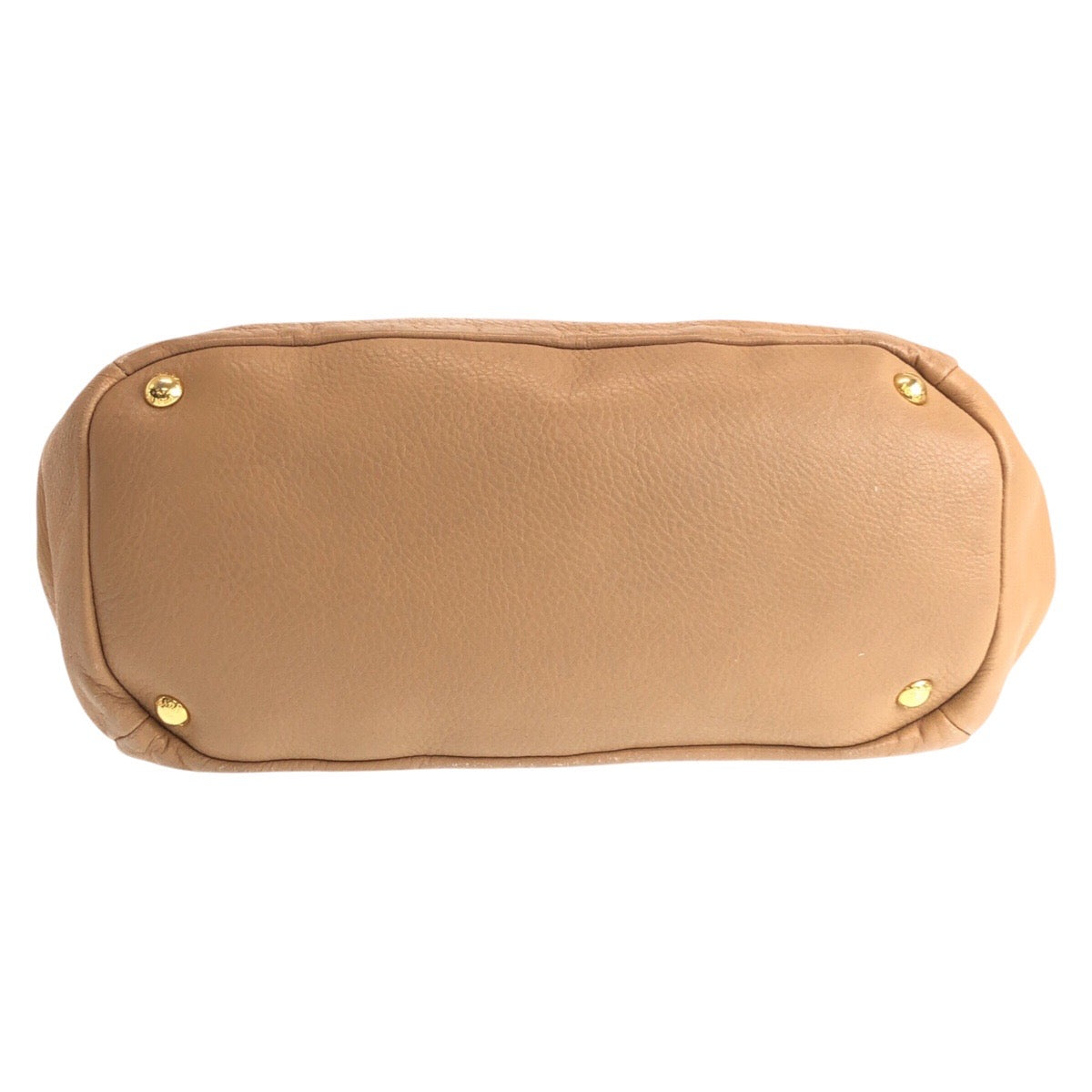 16452
PRADA プラダ ベージュ ゴールド金具 レザー ショルダーバッグ レディース AB54