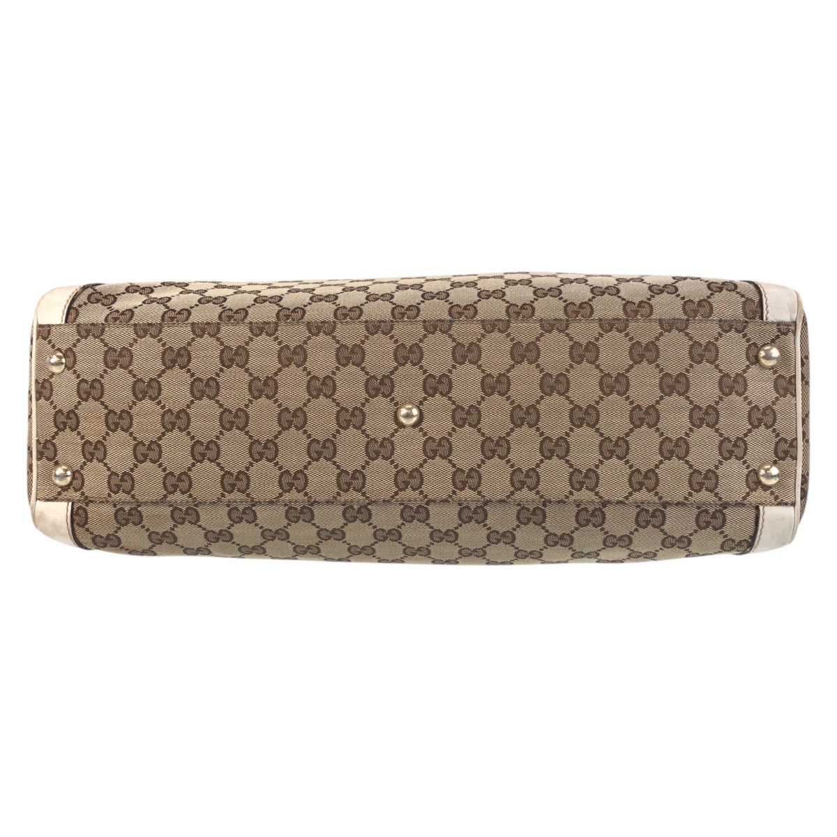 16491
GUCCI グッチ トロフィー ベージュ アイボリー ゴールド金具 GGキャンバス / レザー 189828 トートバッグ ショルダーバッグ レディース AB34