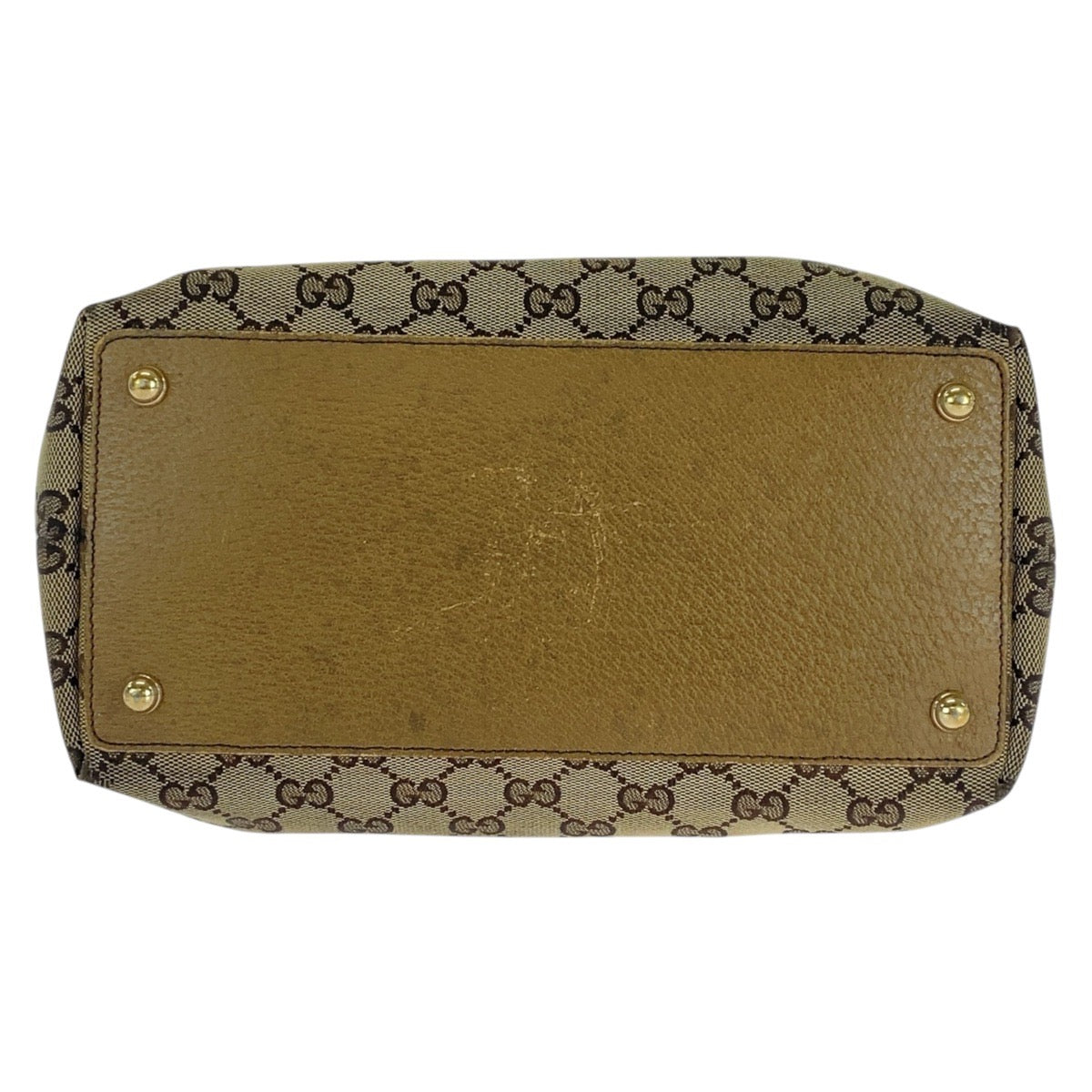 16500
GUCCI グッチ ベージュ ブラウン ゴールド金具 GGキャンバス / レザー 120836 トートバッグ ショルダーバッグ レディース