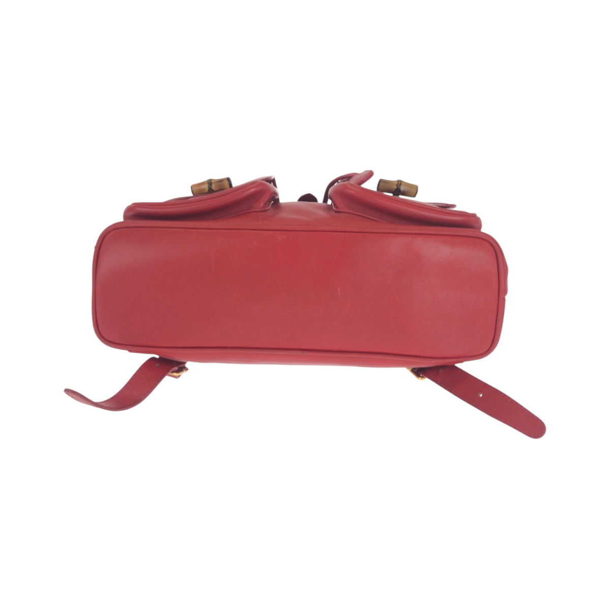 16519
GUCCI グッチ バンブー レッド ブラウン ゴールド金具 レザー 003 2058 0016 リュックサック バックパック レディース ABP42