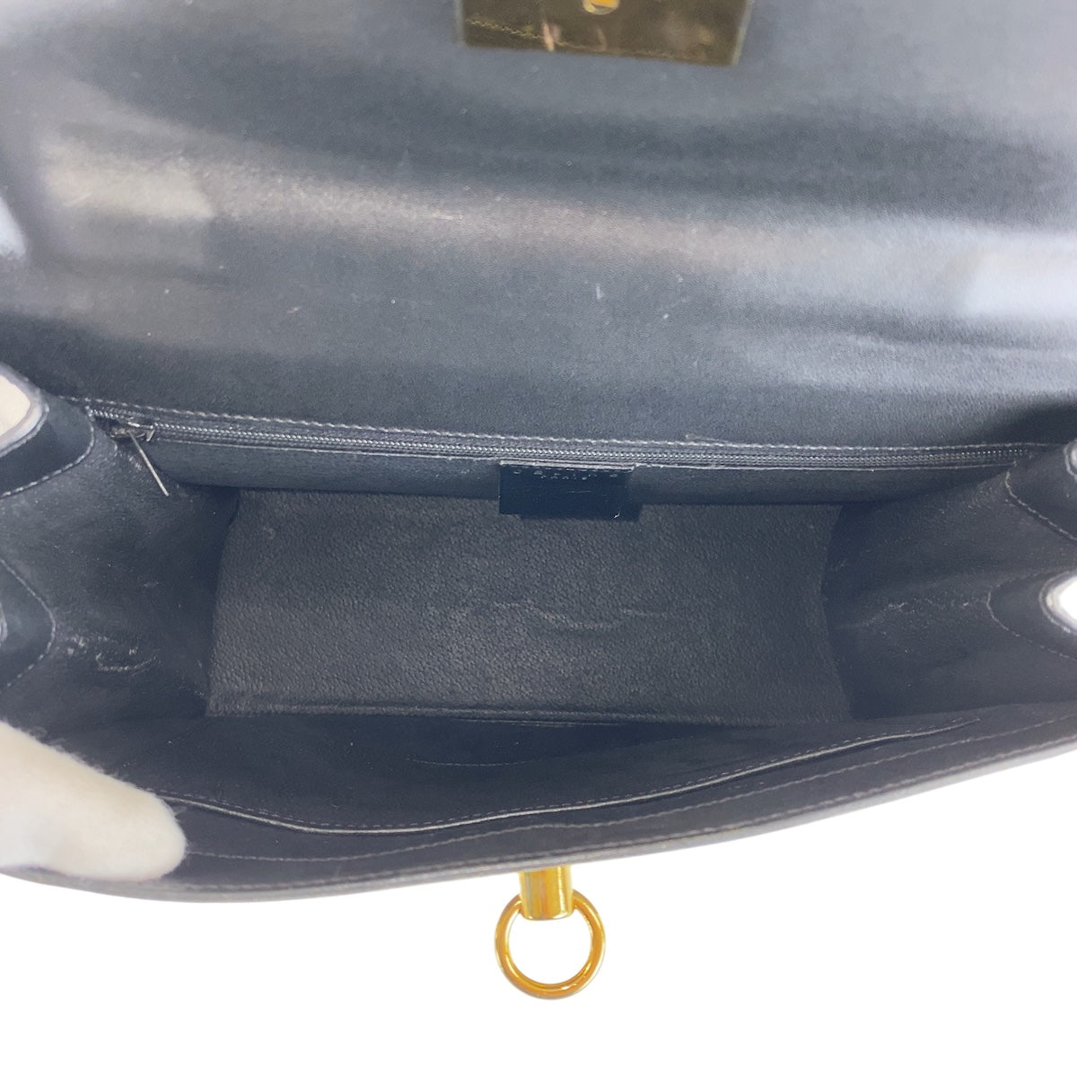 16538
CELINE セリーヌ マカダム ブラウン ゴールド金具 PVC MC97/2 ハンドバッグ レディース ABP54