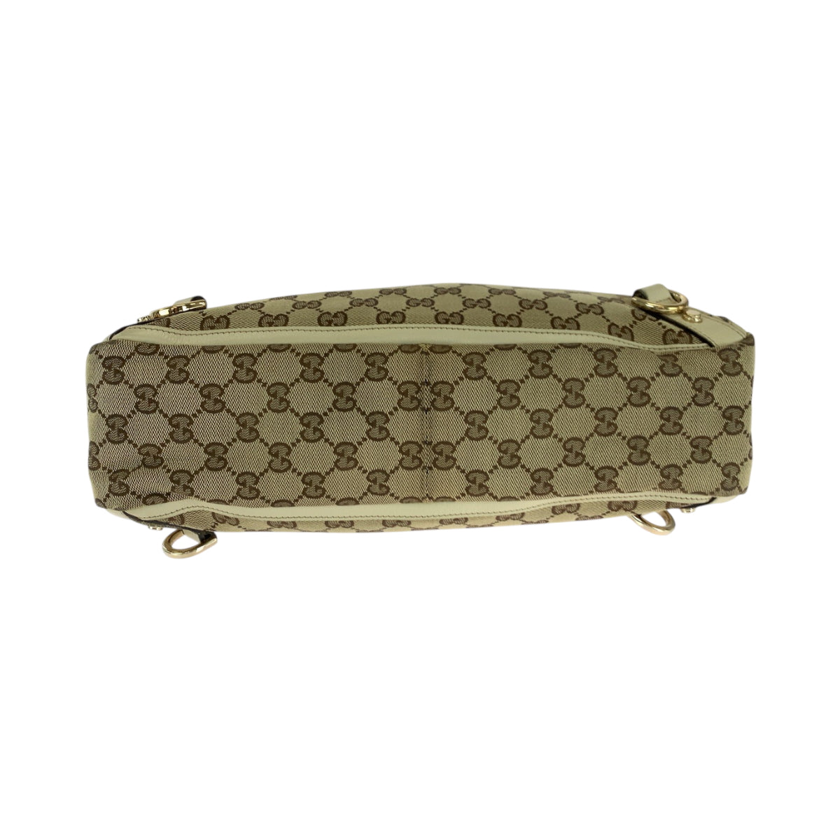 16584
GUCCI グッチ ベージュ アイボリー ゴールド金具 GGキャンバス 170004 トートバッグ ハンドバッグ レディース AB34