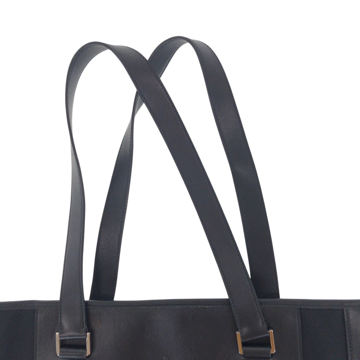 16641
GUCCI グッチ ブラック 黒 シルバー金具 キャンバス / レザー 92563 トートバッグ ショルダーバッグ 男女兼用 レディース
