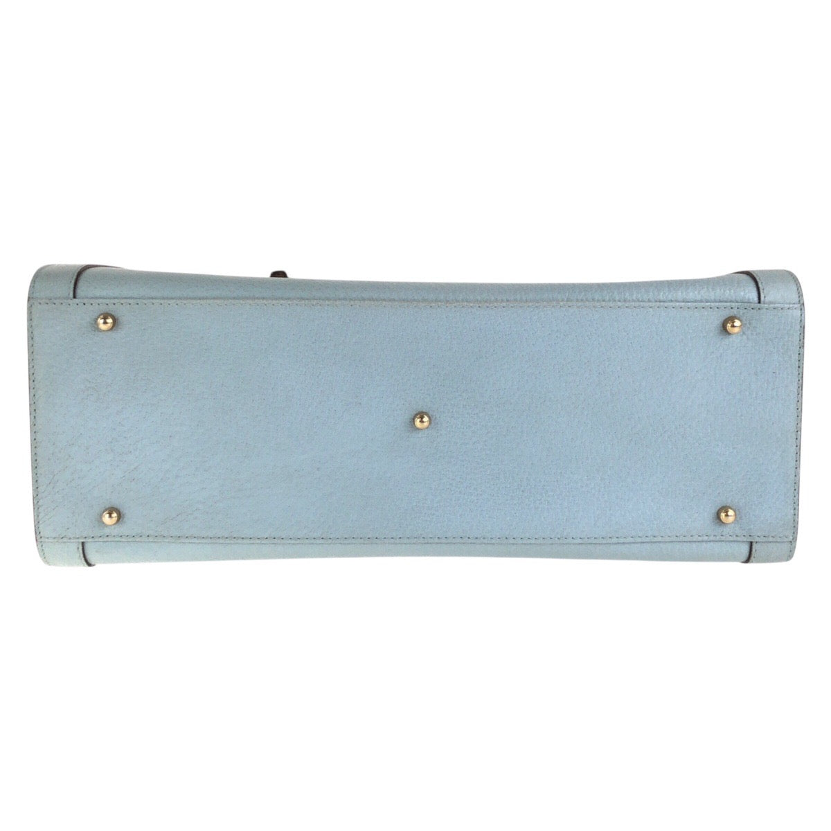 16658
GUCCI グッチ ヴィンテージ バンブー ダイアナ ライトブルー ゴールド金具 レザー 002 8260 トートバッグ ハンドバッグ レディース
