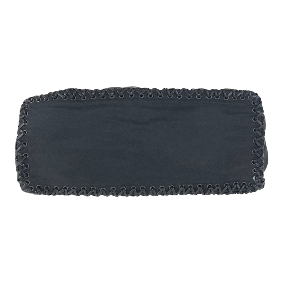 16773
PRADA プラダ ブラック 黒 ナイロン / レザー 斜め掛け ショルダーバッグ フリンジ レディース AB40