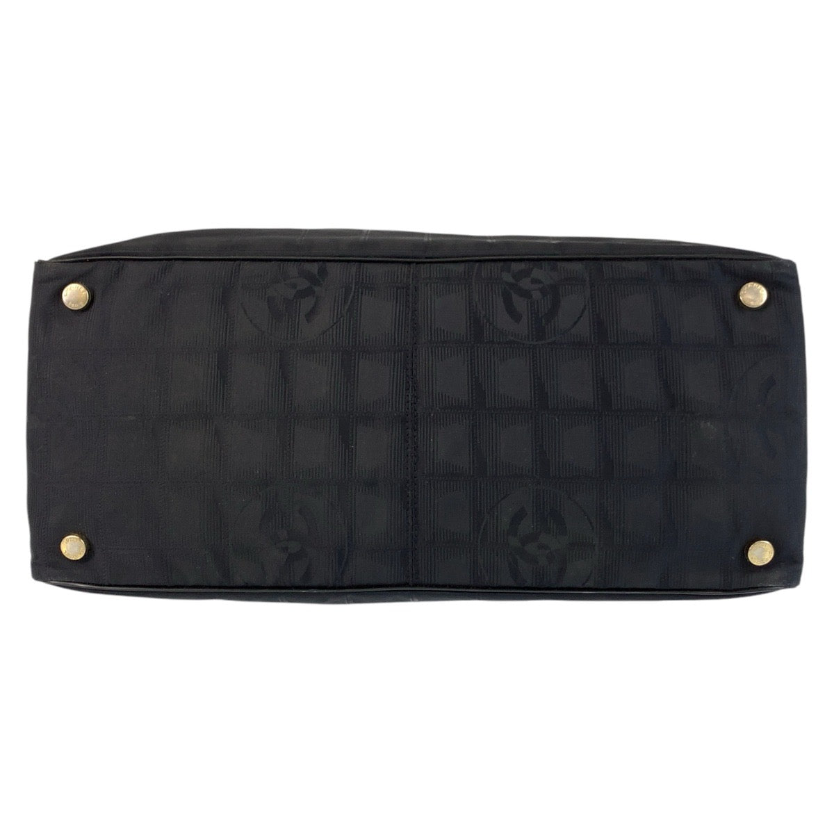 16788
CHANEL シャネル ニュートラベルライン ブラック 黒 ゴールド金具 ナイロン / レザー トートバッグ ショルダーバッグ レディース ABP44