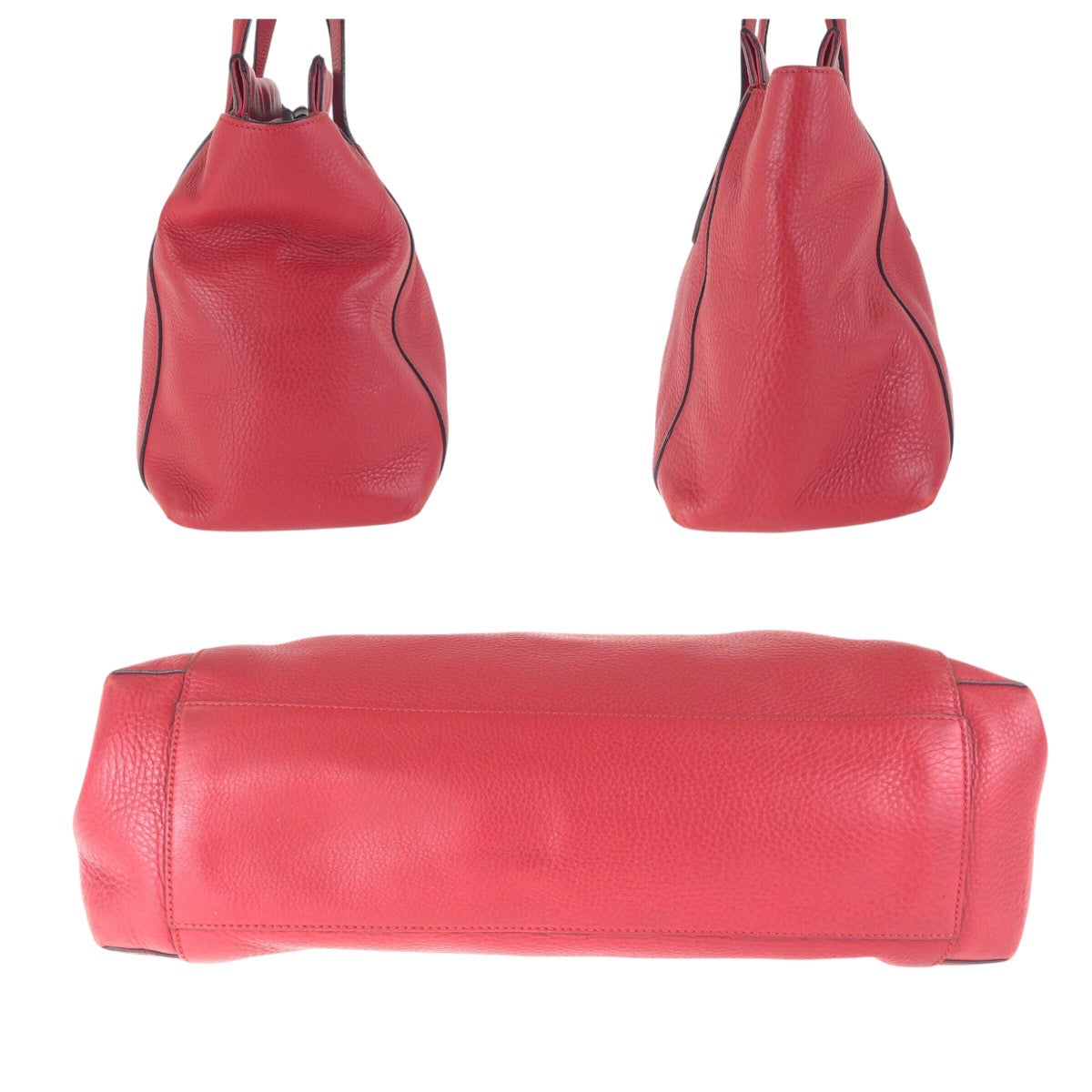 16800
GUCCI グッチ バンブー レッド ゴールド金具 レザー 354469 トートバッグ ショルダーバッグ レディース AB50